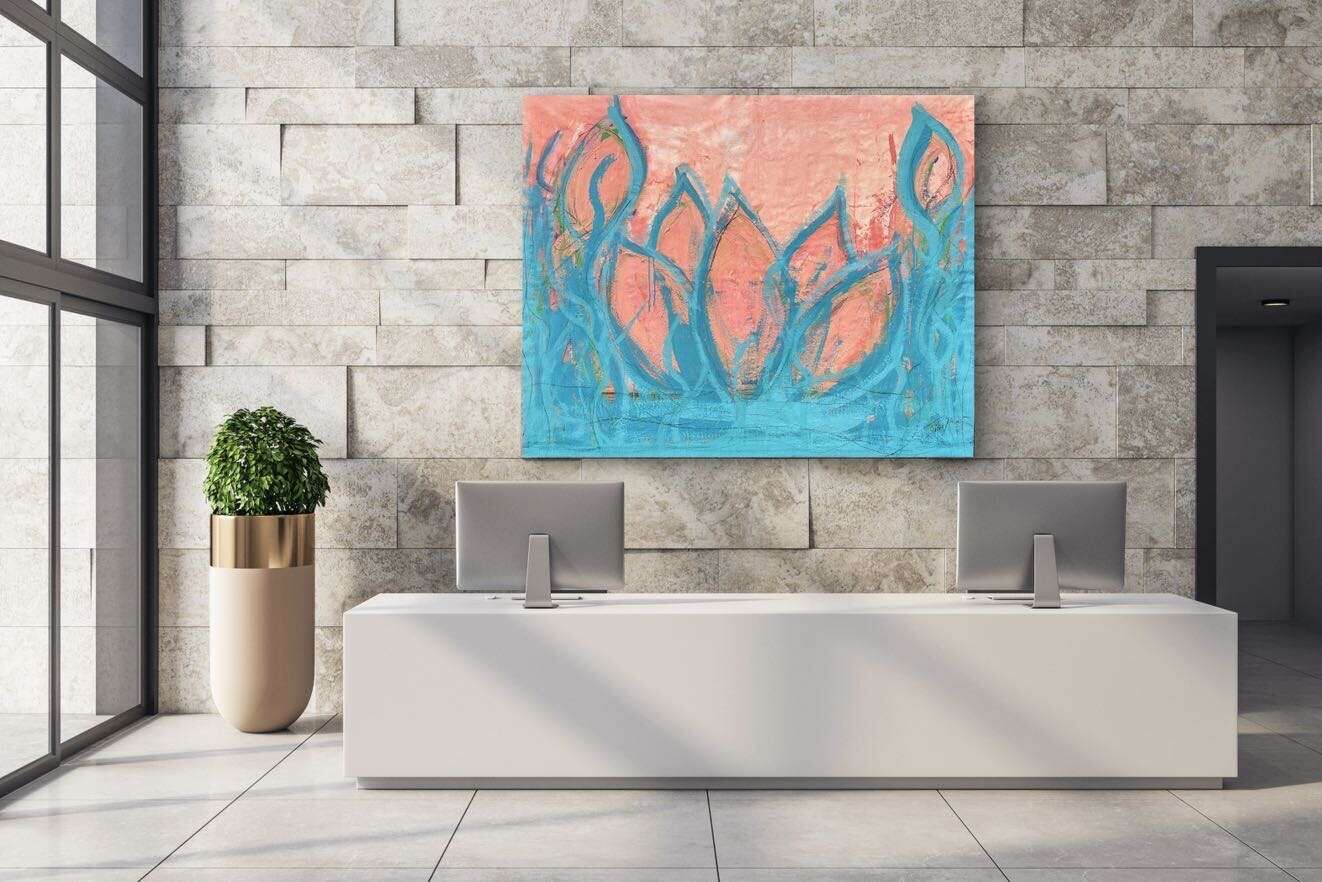 Waterlilies Summer Sunset  - Martina  Schepperle  7