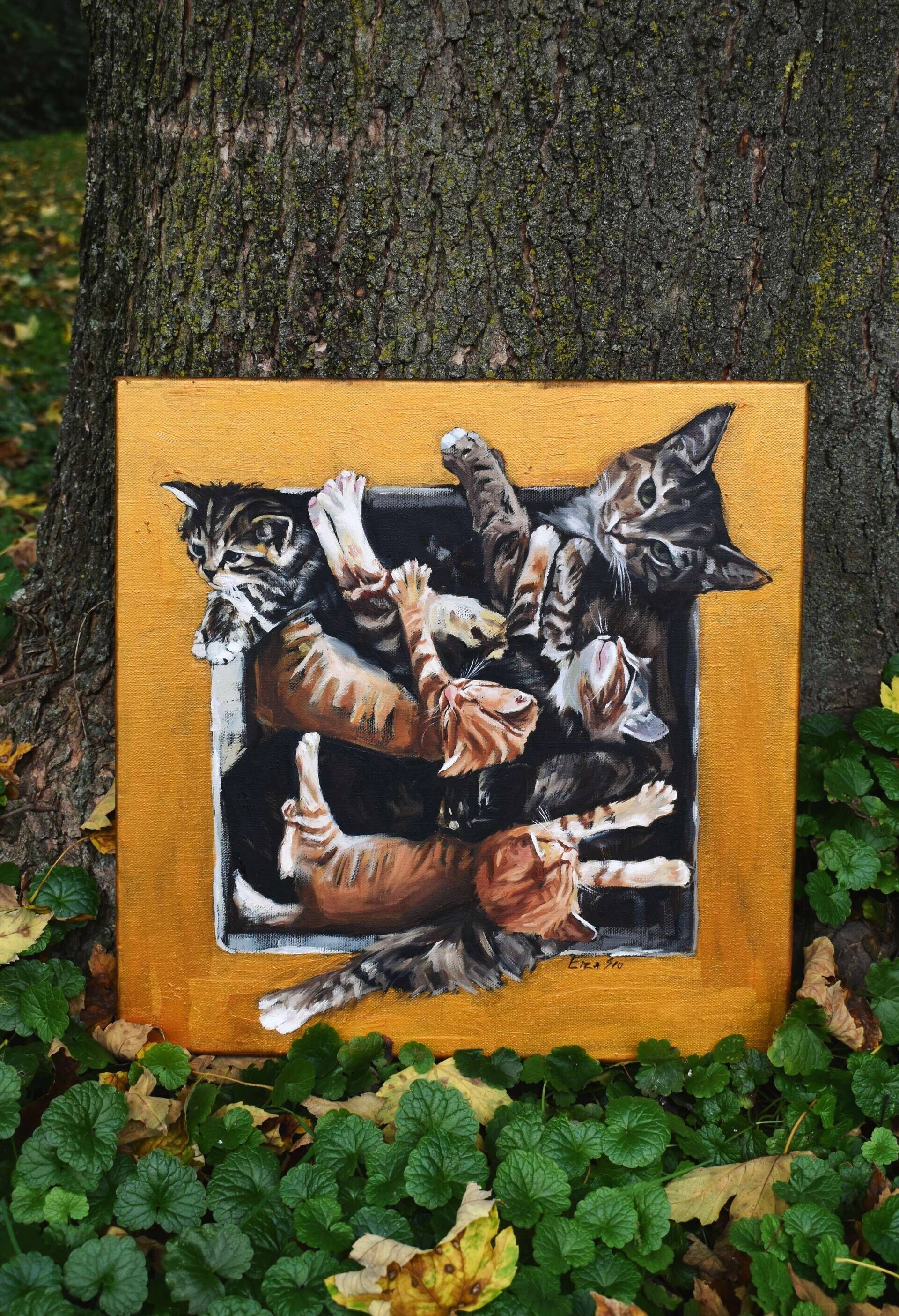 Golden Cat Square - Elza Slo 6