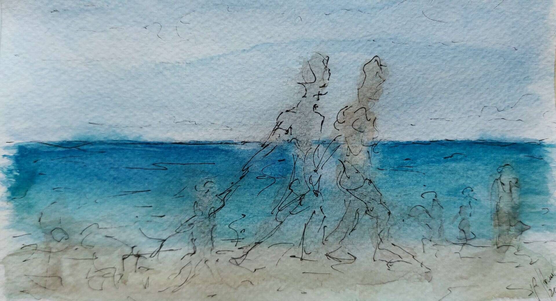 Menschen am Strand - Alexander Straub 3