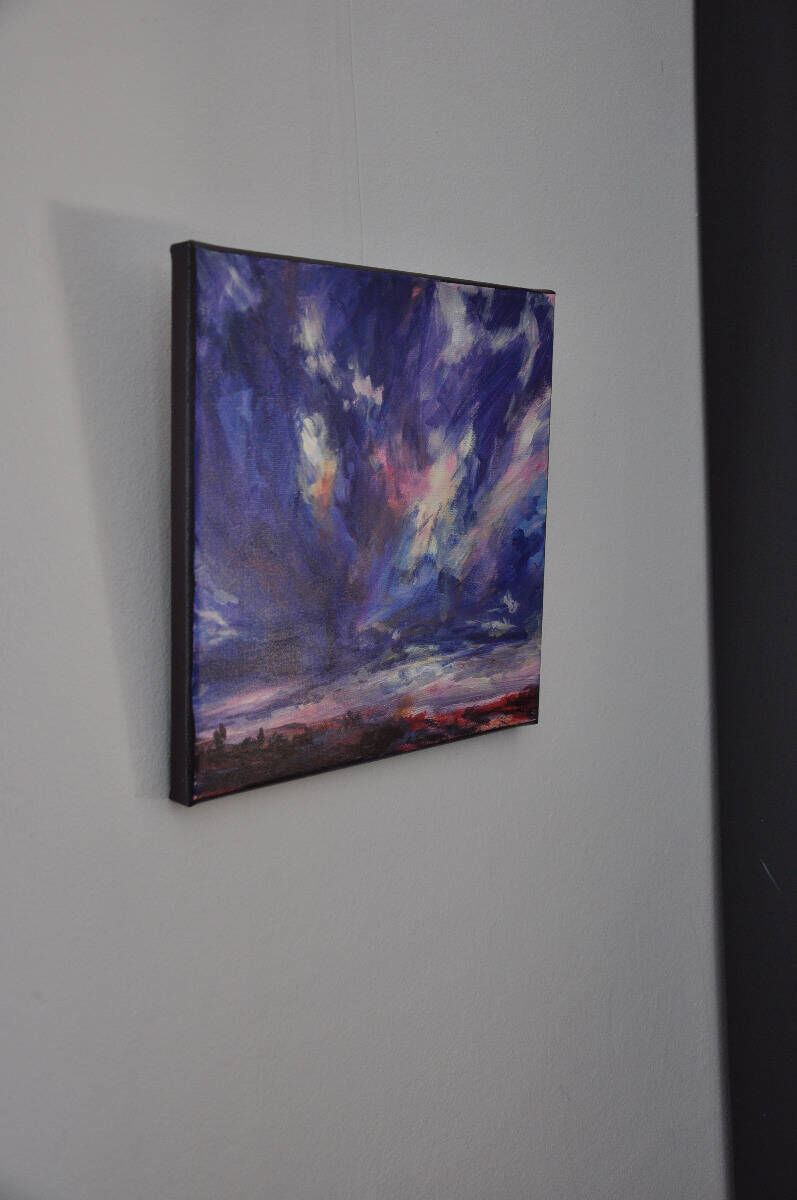 Wolkenaufbruch Violett II