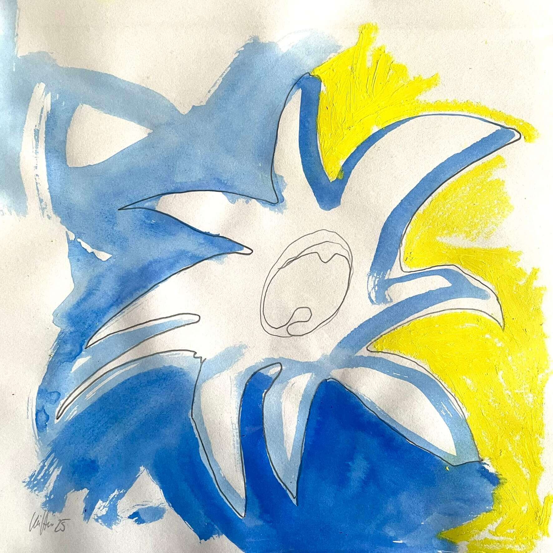 o.T. / Blue Flowers - Leoni Hannah 3