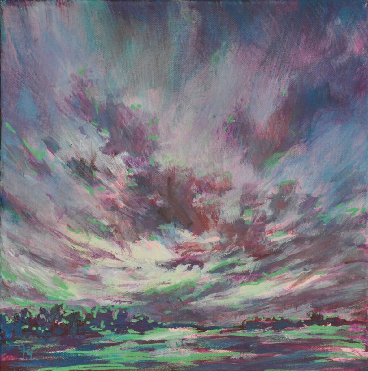 Wolkenlandschaft Violett
