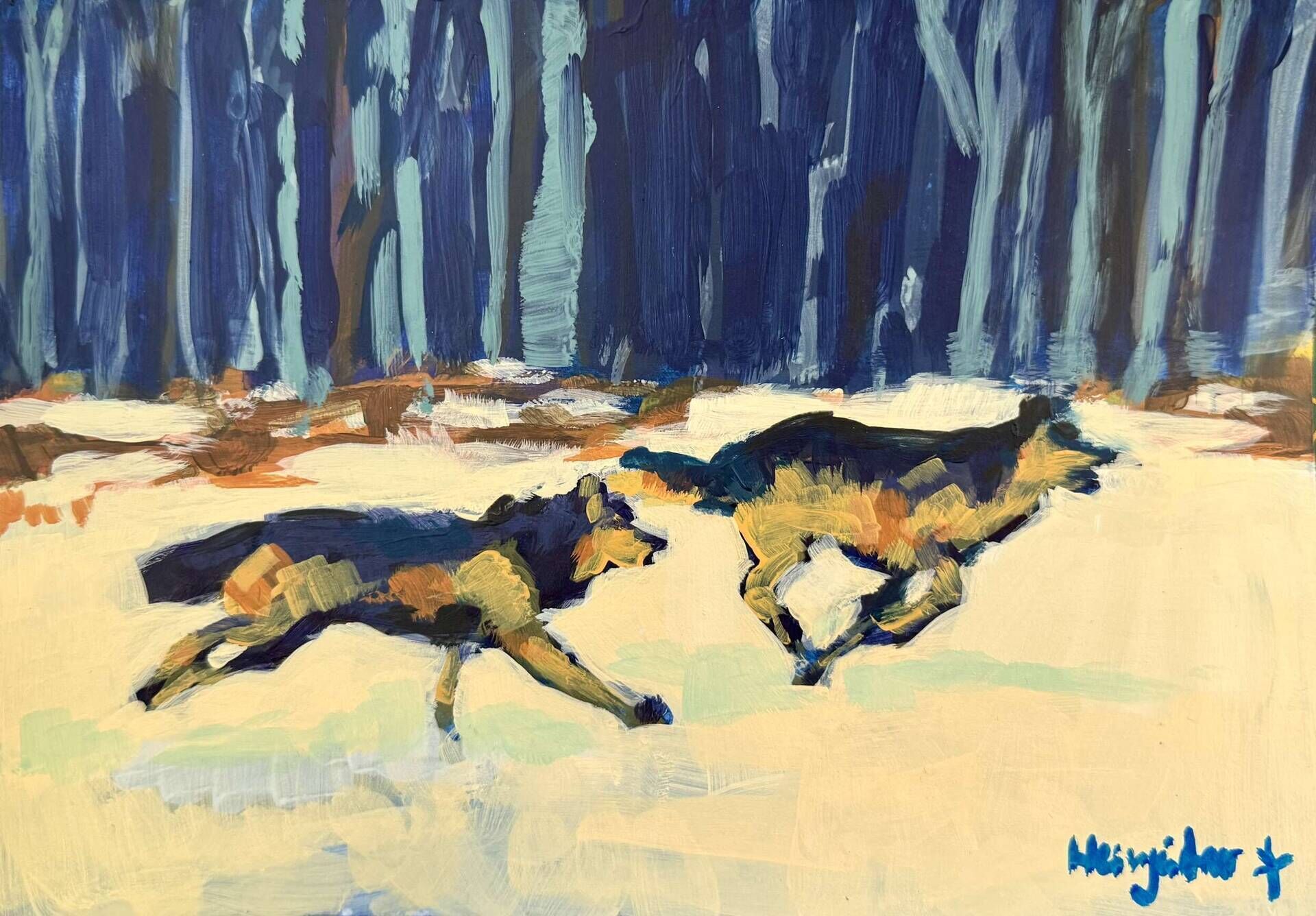 Wölfe rennend - Daniel Heimgärtner 1