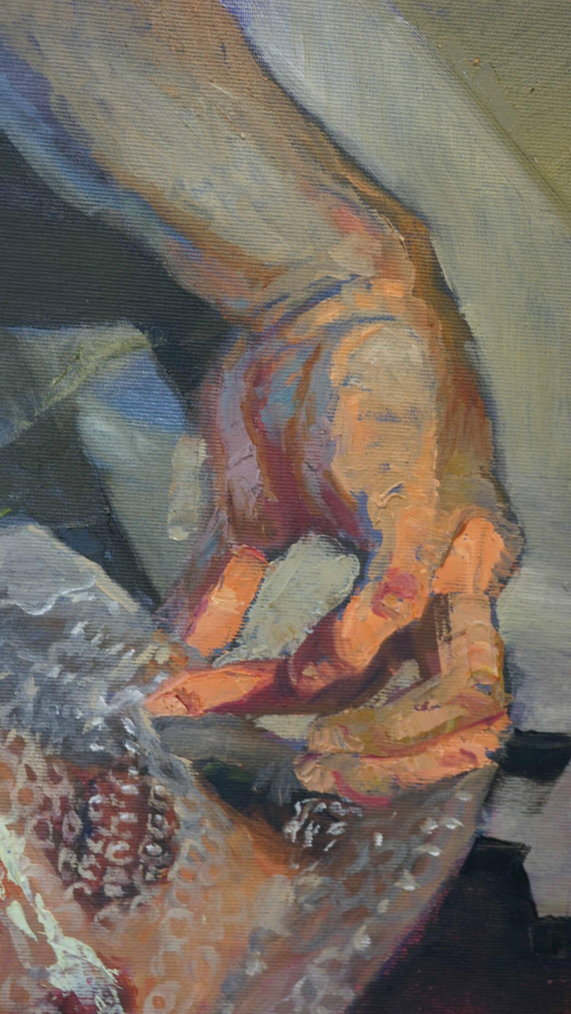 Selbstportrait/Platzen - Frederik Grill 2