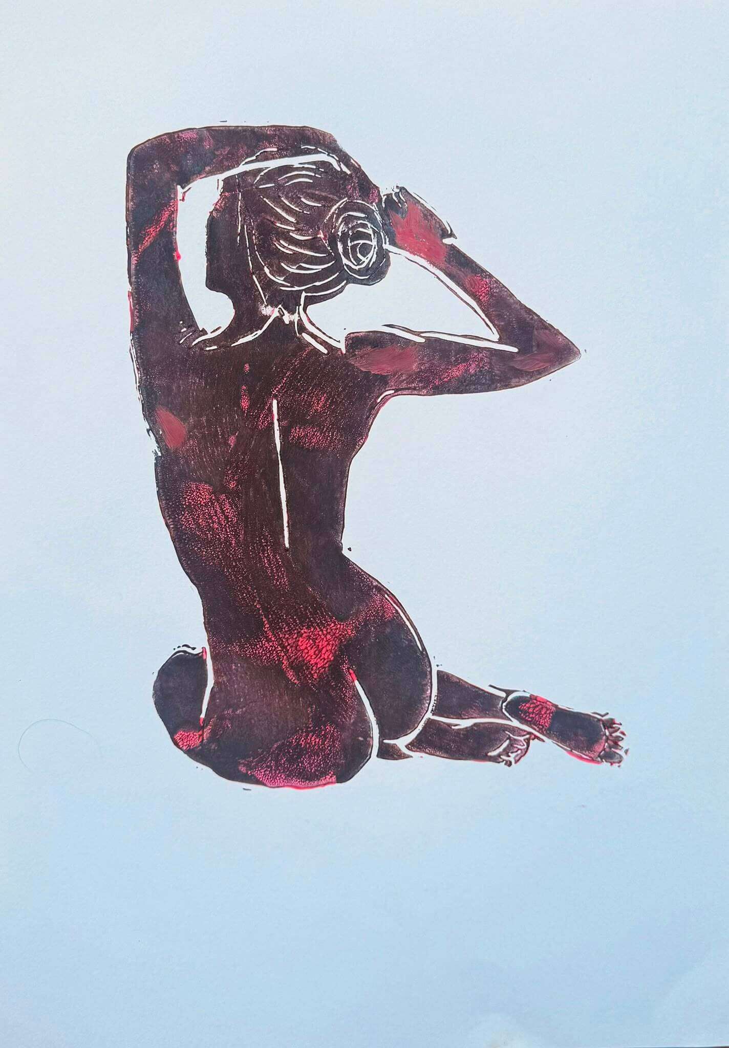 BODY 05 - Linolschnitt - Sybille Stein 1