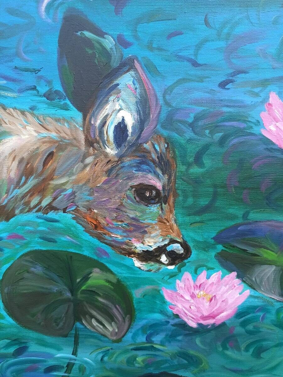 Reh am Seerosenteich 