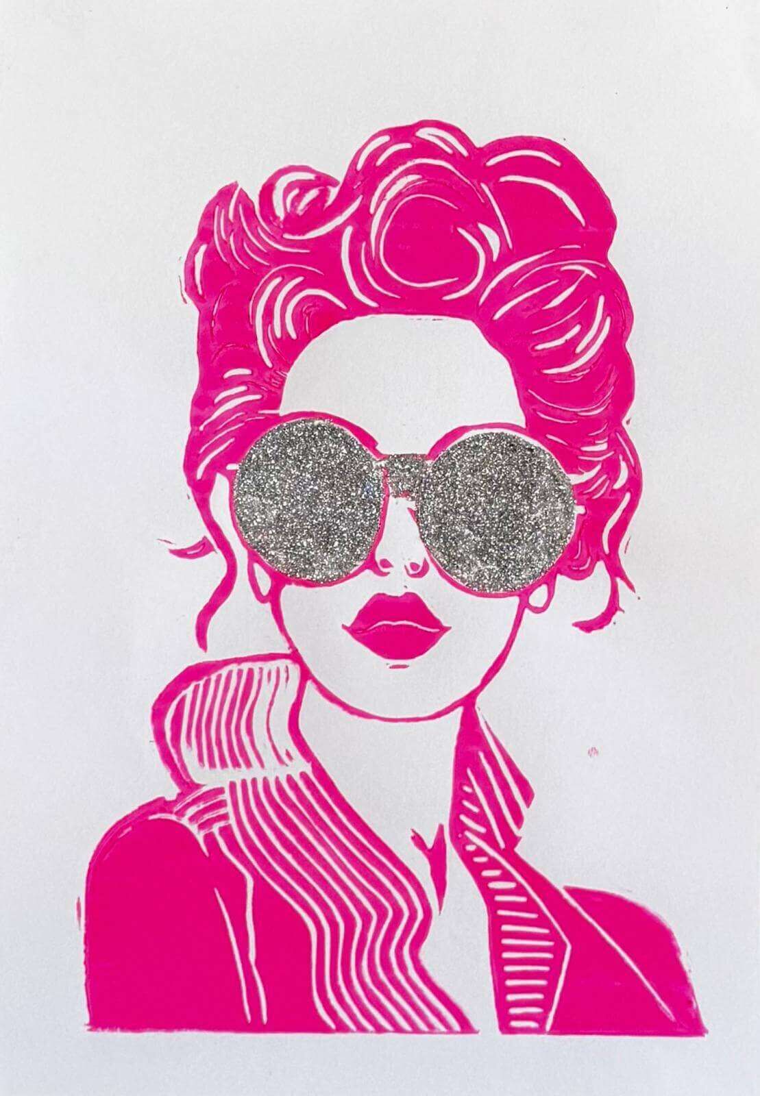 SOMMERGIRL ILinolschnitt - Sybille Stein 2