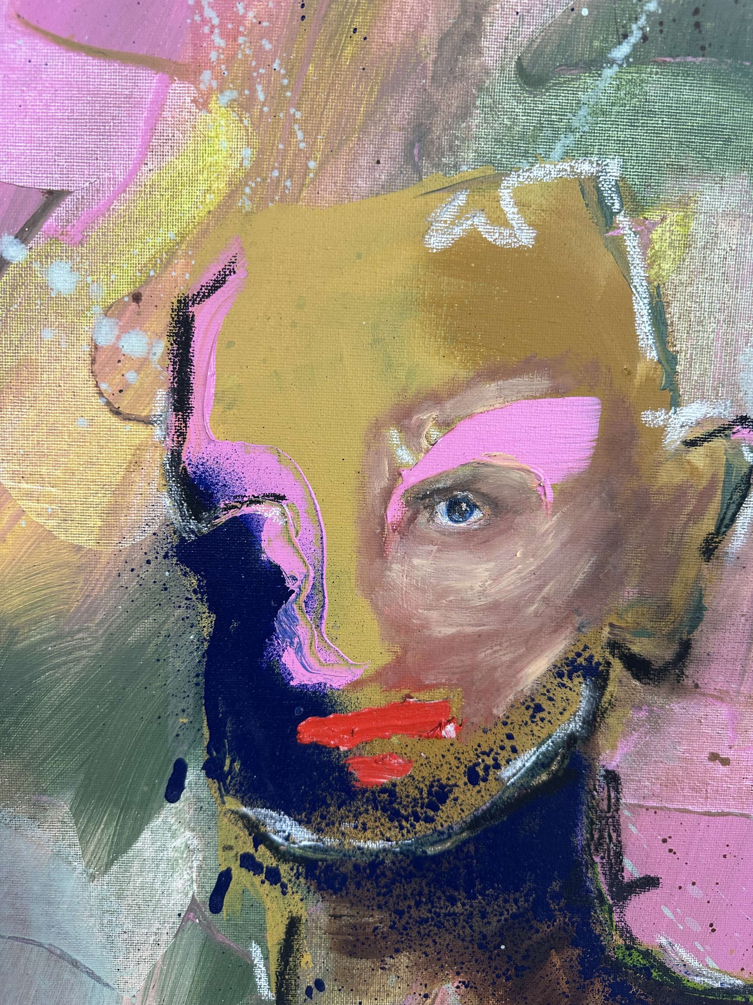 abstract portrait with red lips - Martin Collmann 1