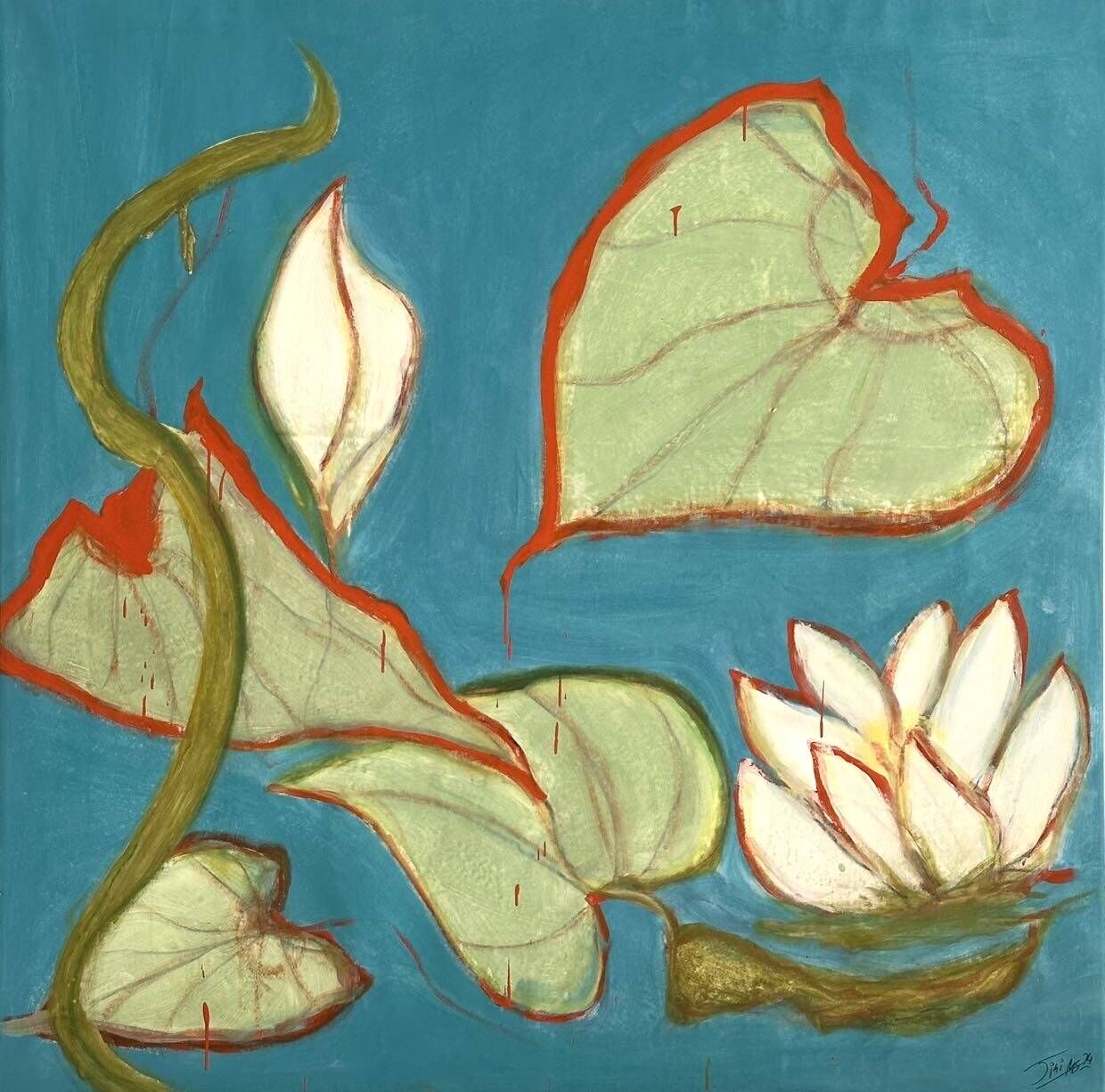 Golden Summer  Waterlilies 2 - Martina  Schepperle  1