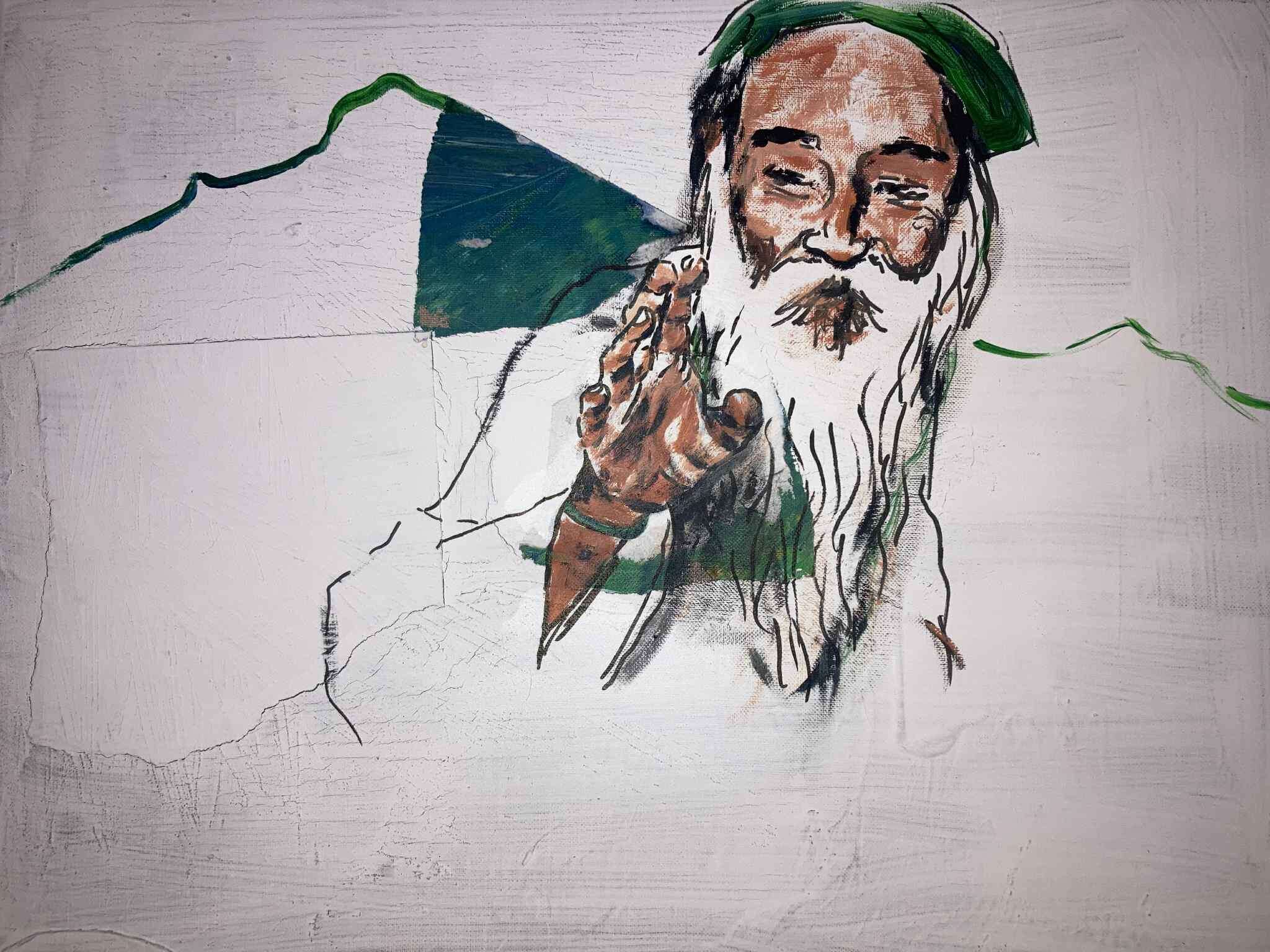 Yogi Ramsuratkumar vor Arunachala - Kim Helbig 2