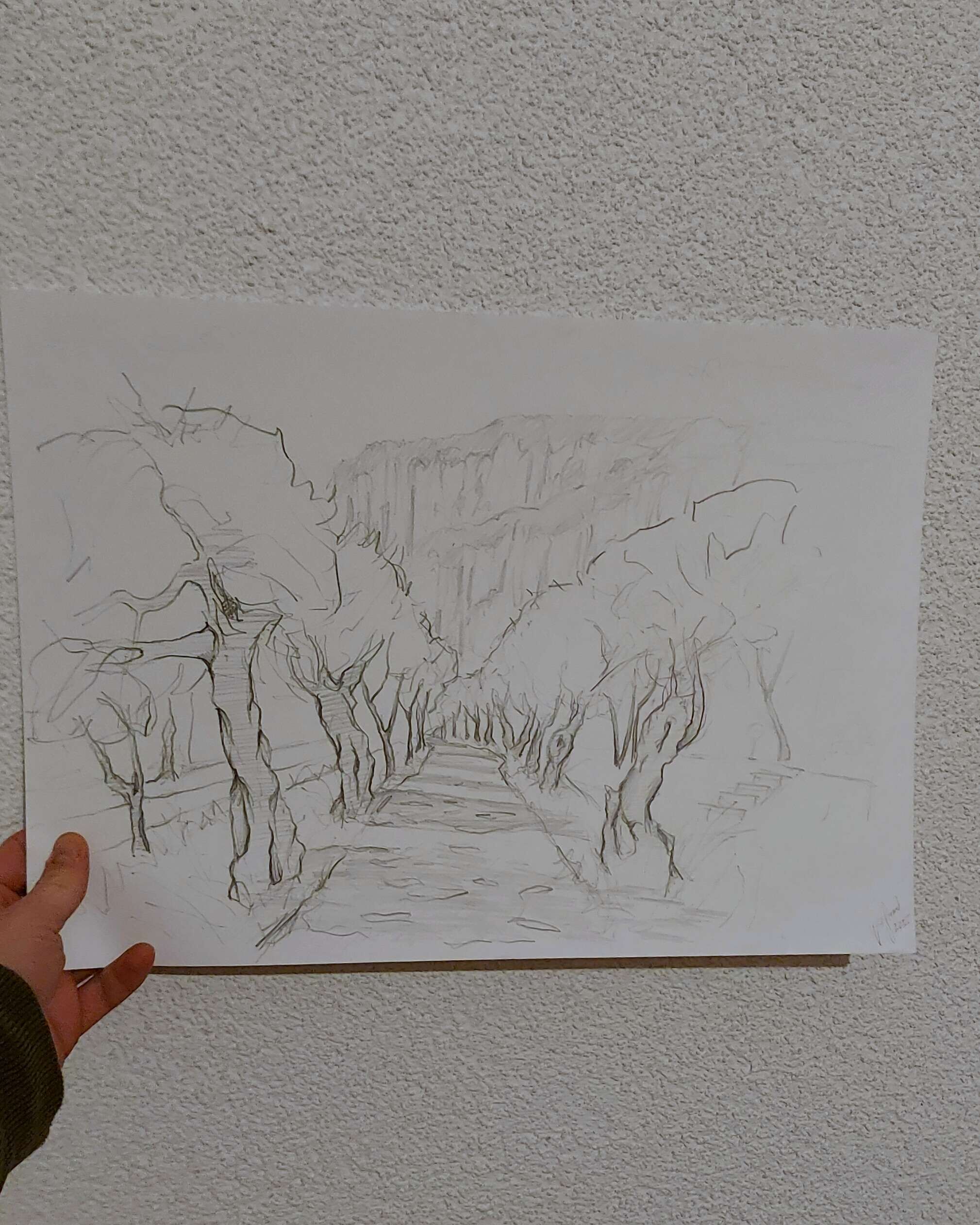 Ich bin auf dem Weg (Skizze) - Alexander Straub 2