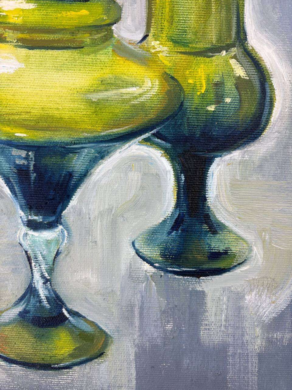 Still life with green vessels - Olha Sharafanenko 2