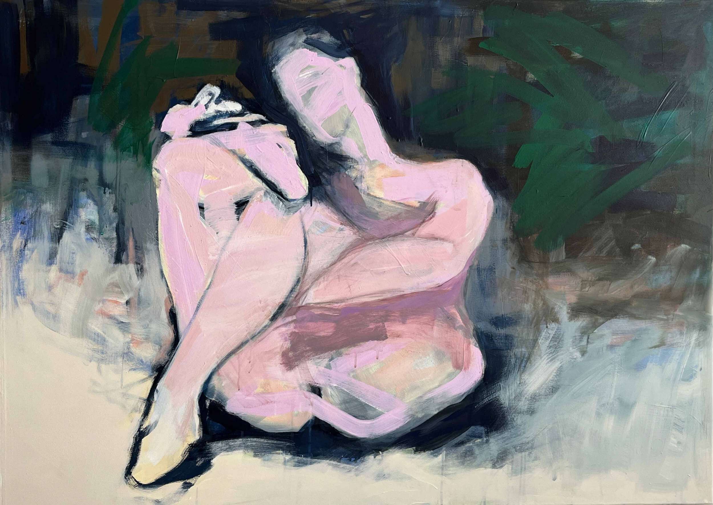 Her Stockings, Her Eyes - after Courbet - Anja Edelmann 1
