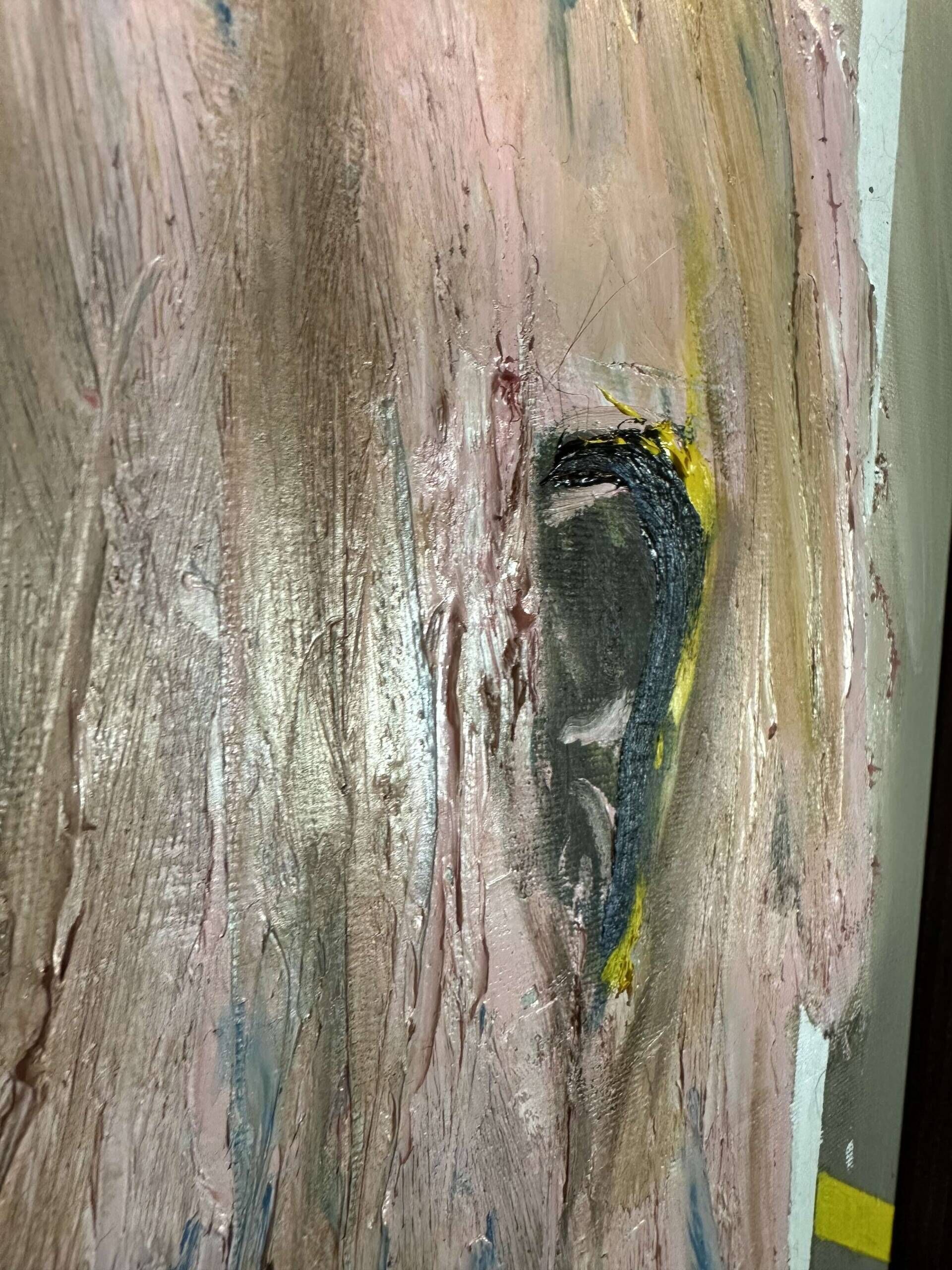 abstract portrait with white & yellow stripes - Martin Collmann 6