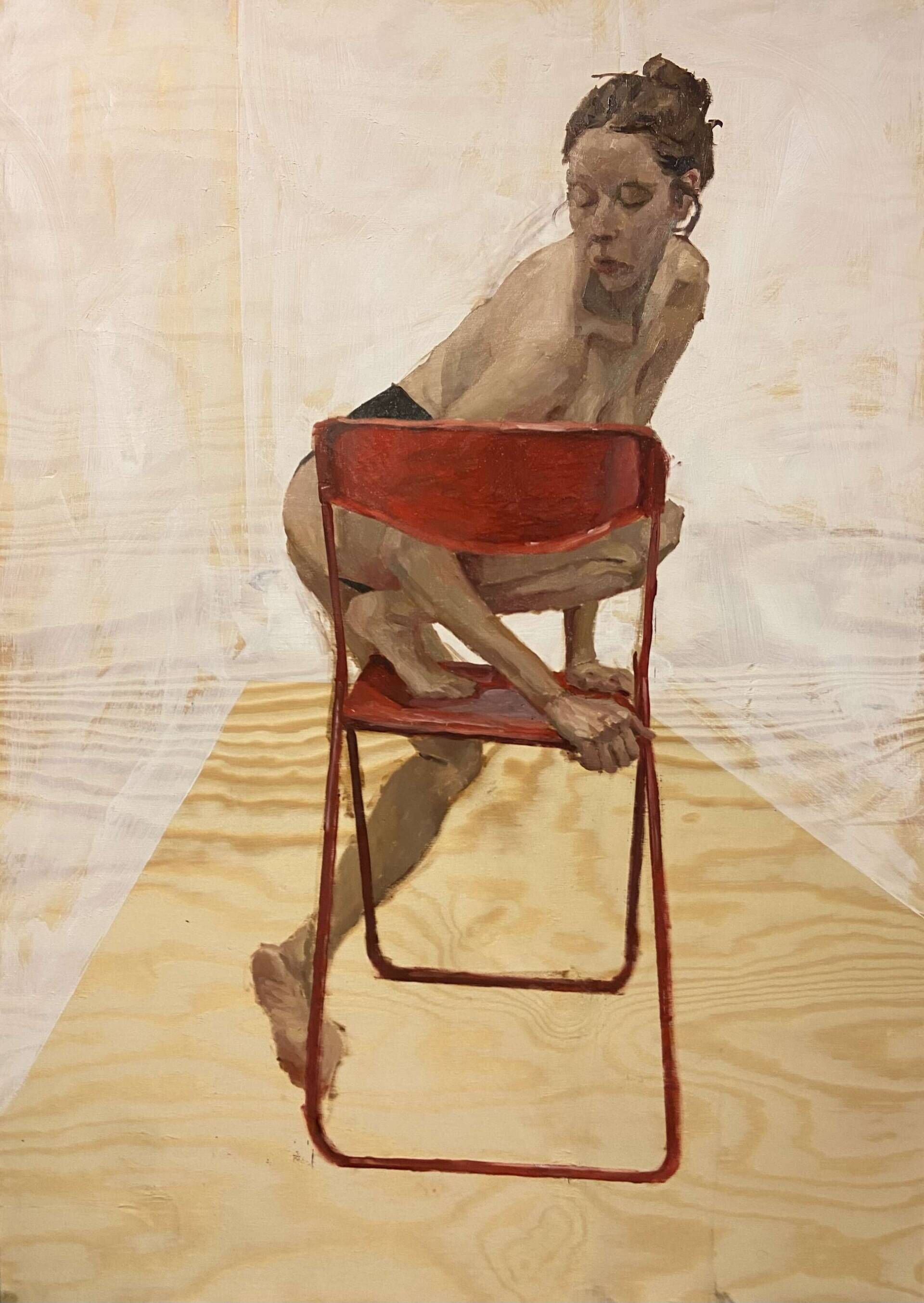 Elisa auf rotem Stuhl  - Lilli Geyer 1