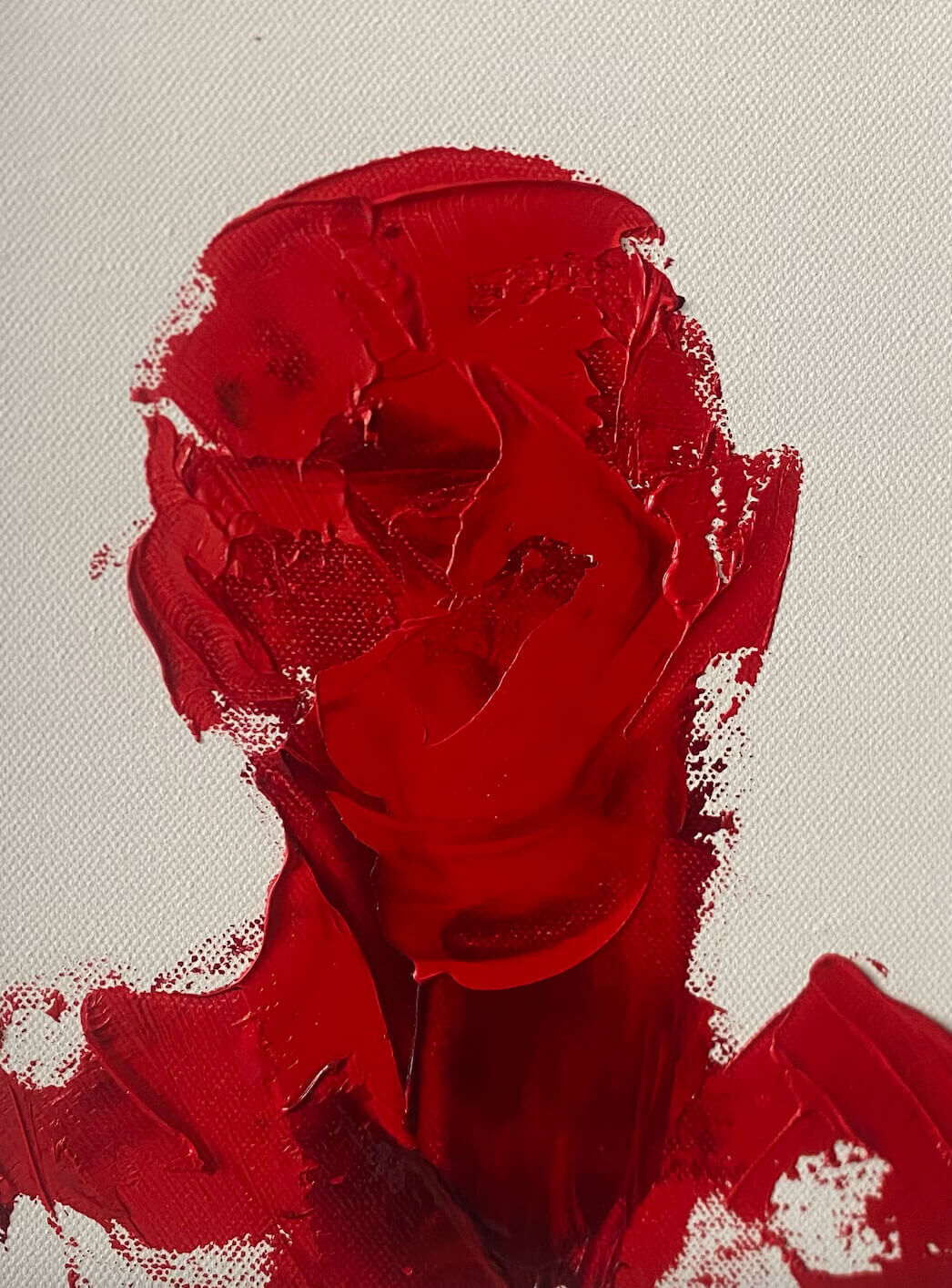 Selbstportrait Rot II - Leonel Perez 1