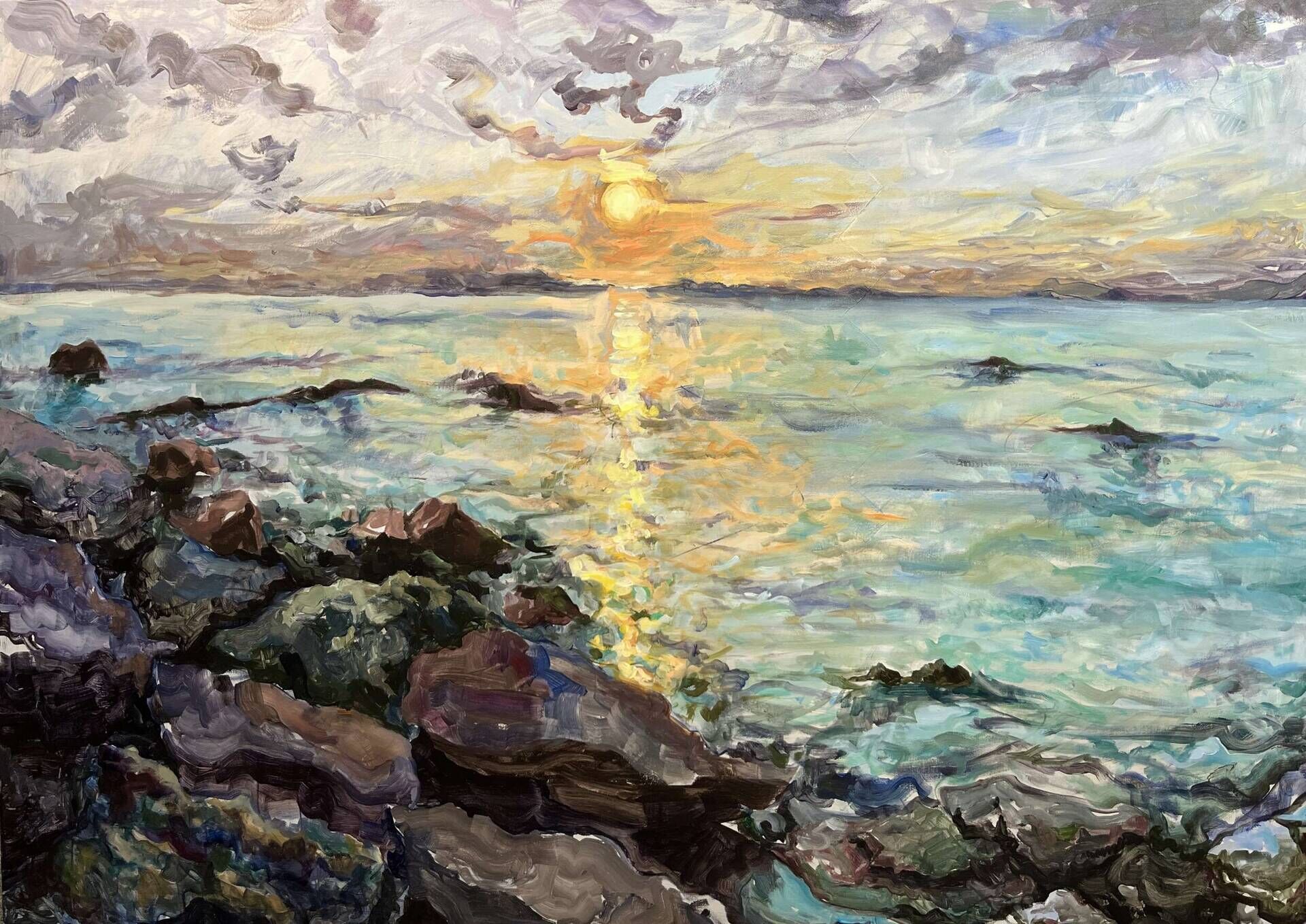 See im Sonnenuntergang - Leon Tho Barwig 1