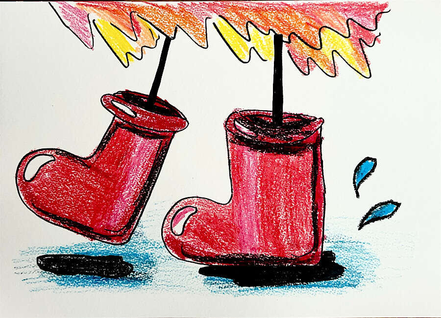 Rote Stiefel - Luna Stender 1