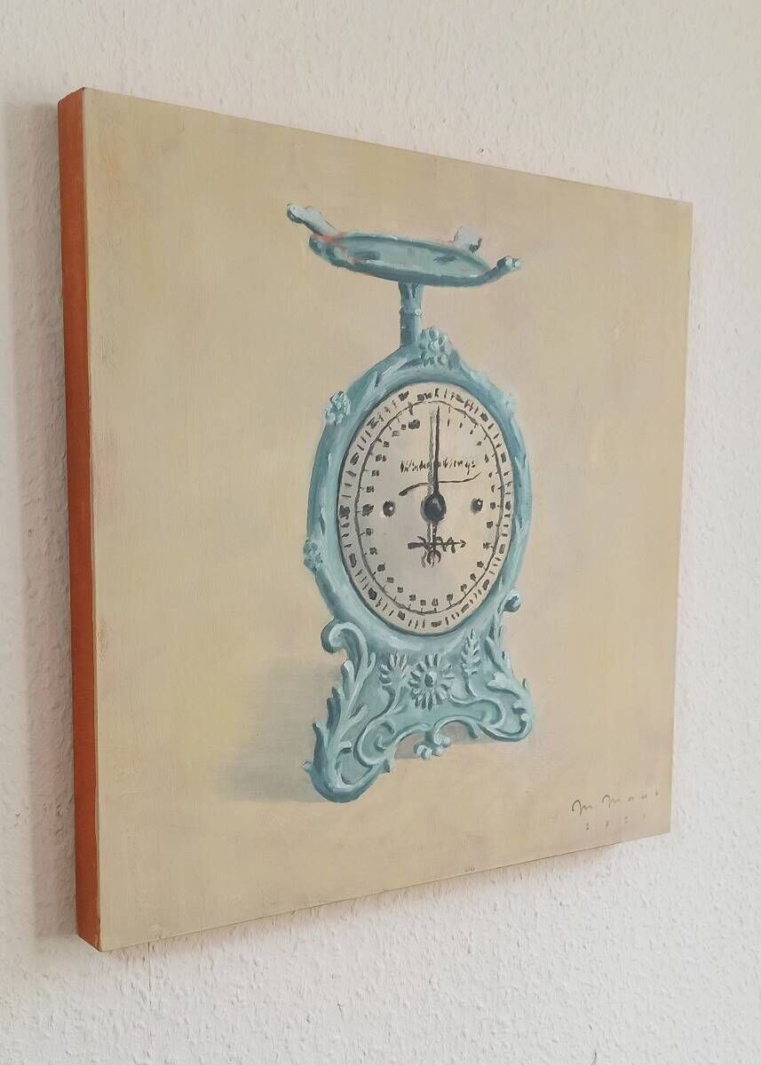 Waage in türkis - Stillleben