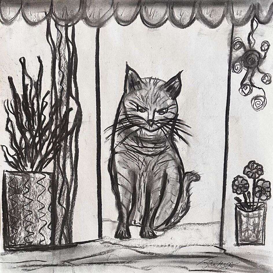 Die wachsame Katze - Martina  Schepperle  1