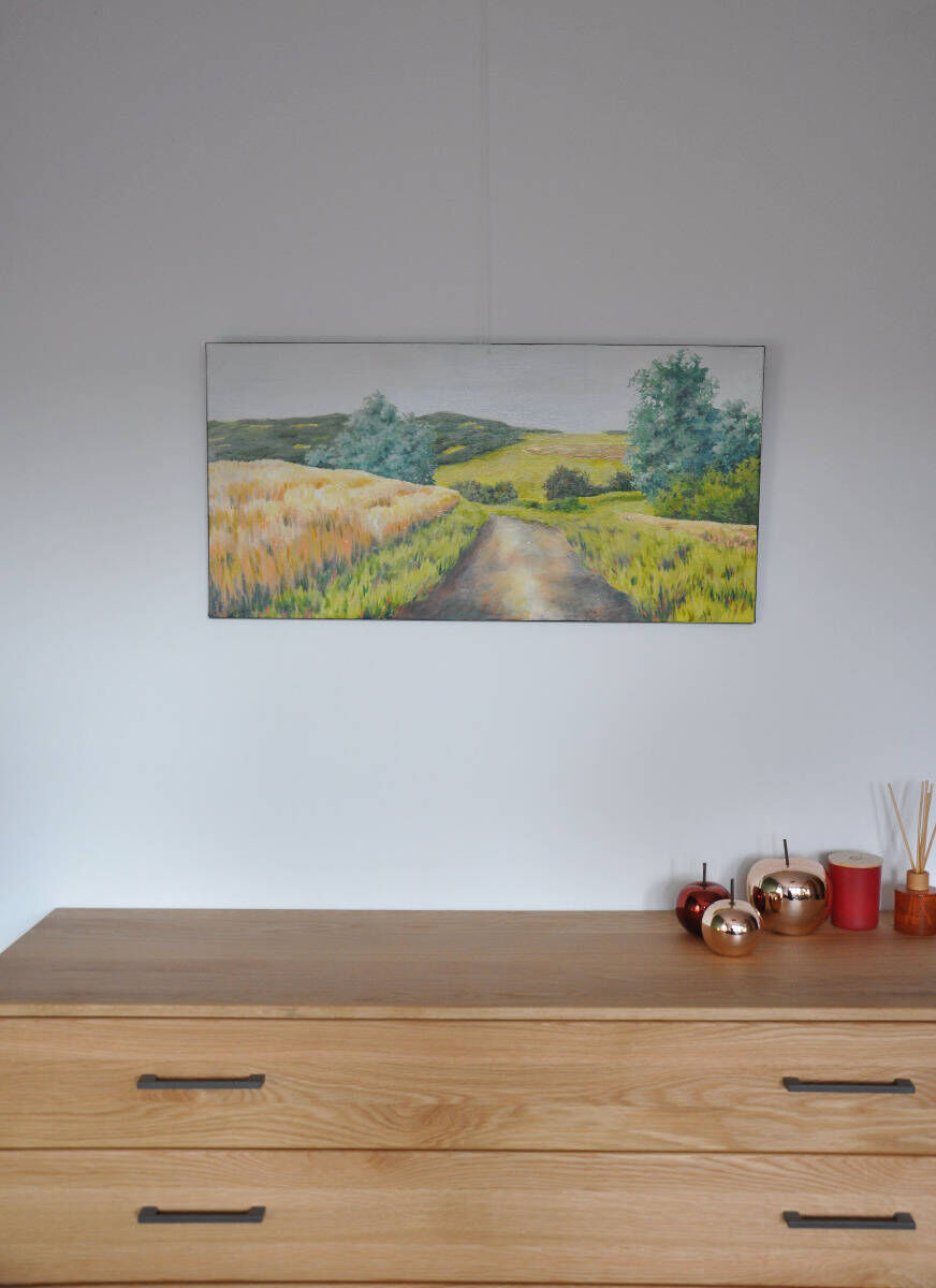 Weg in die Feldlandschaft