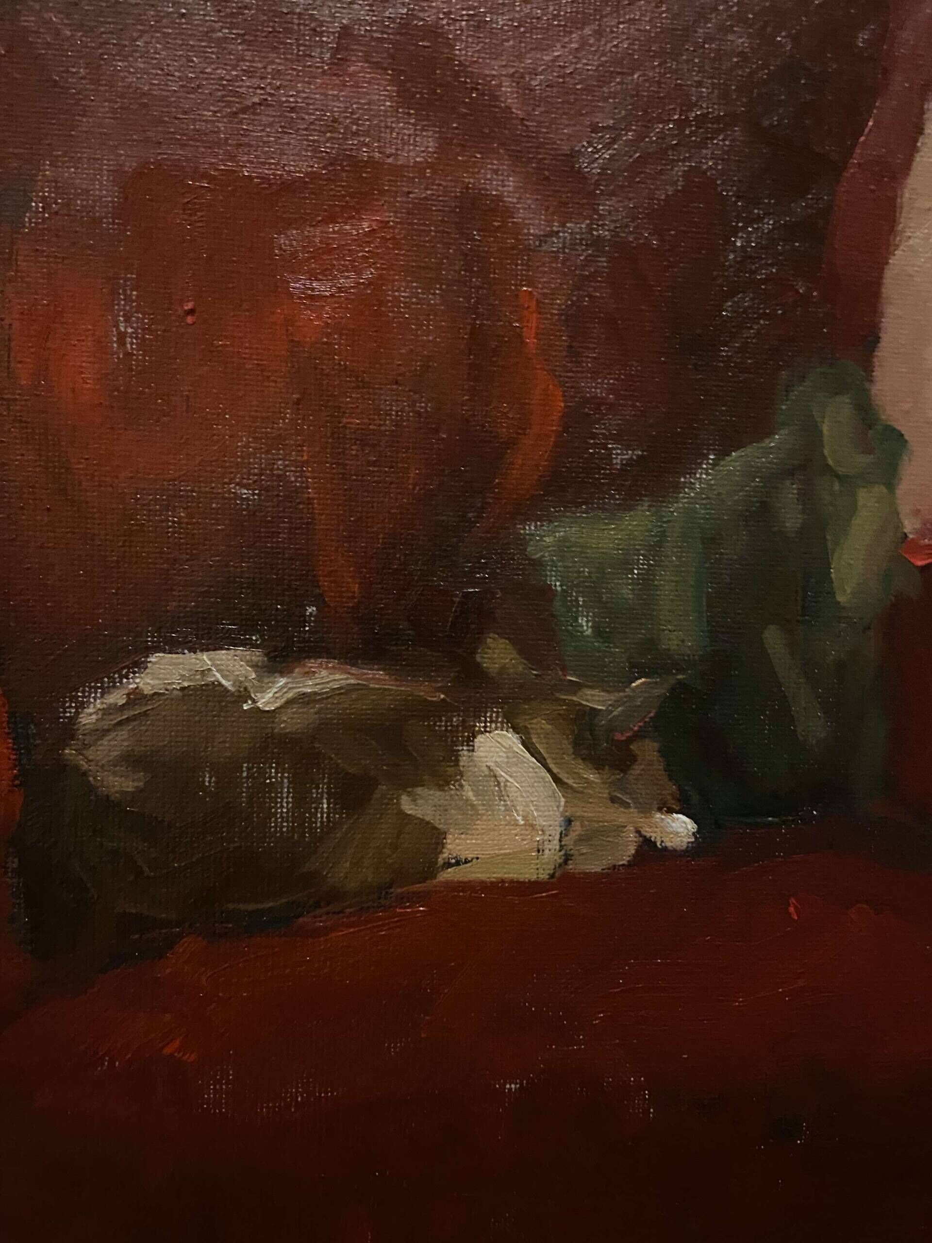 Katze auf rotem Sessel  - Lilli Geyer 2