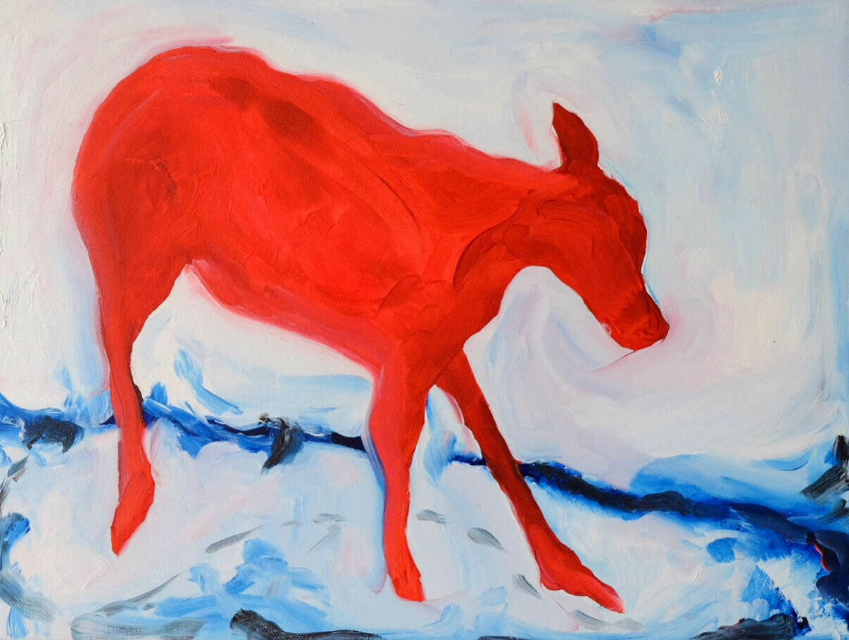 Hund im Schnee - Anna Leisner 1