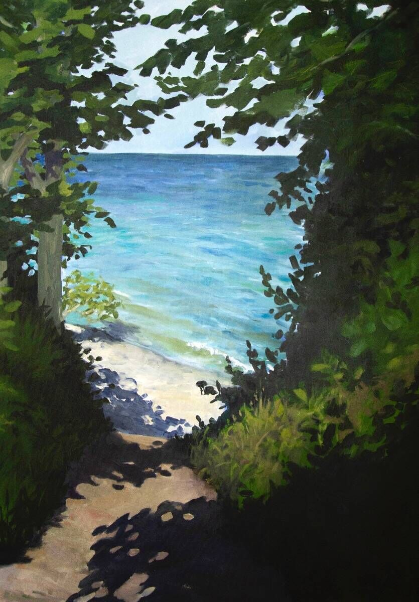 Blick zum Strand in Stohl