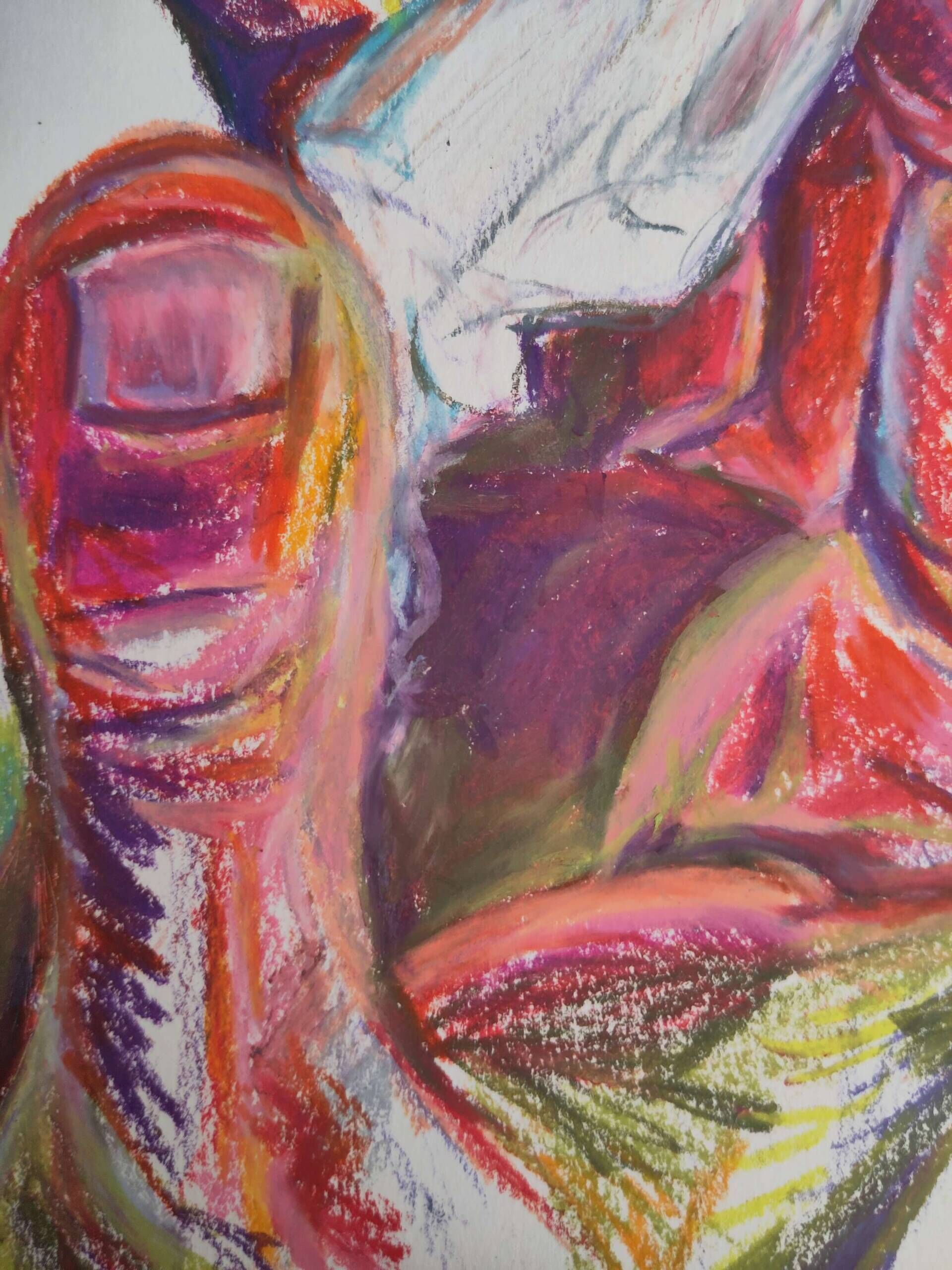 Handstudie Eiswürfel  - Merle Renkl 3