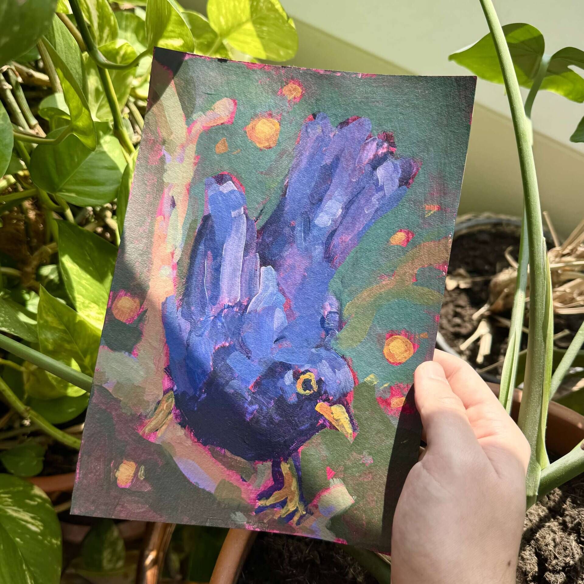 Amsel im Baum - Daniel Heimgärtner 2