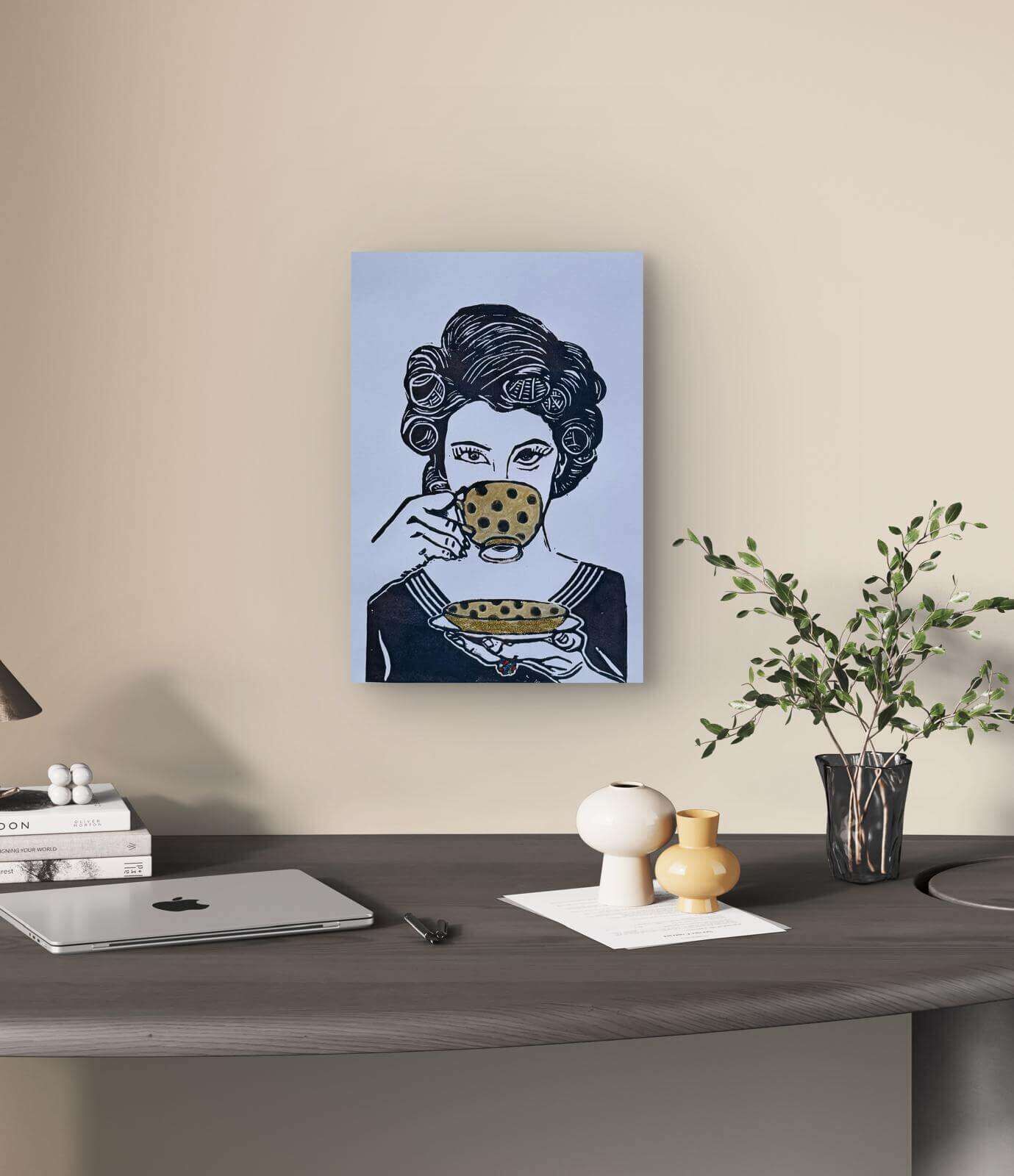 COFFETIME 03 Linolschnitt - Sybille Stein 4