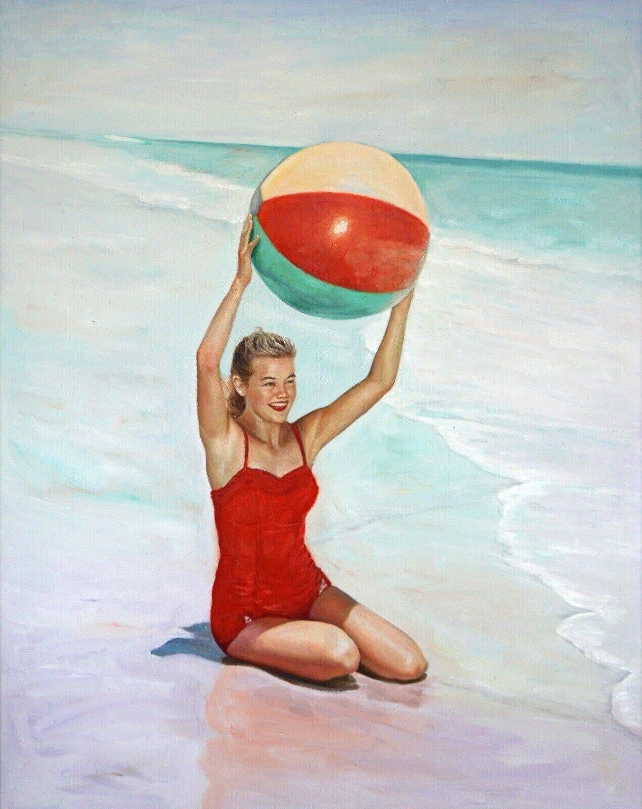 Frau mit Ball - Christian Herzig 1