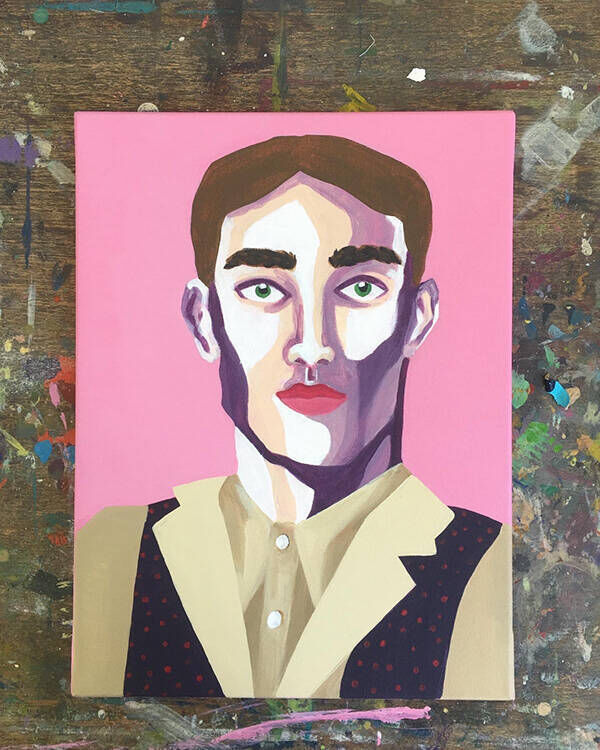 If you're single, paint yourself a handsome guy - Fine Art Print