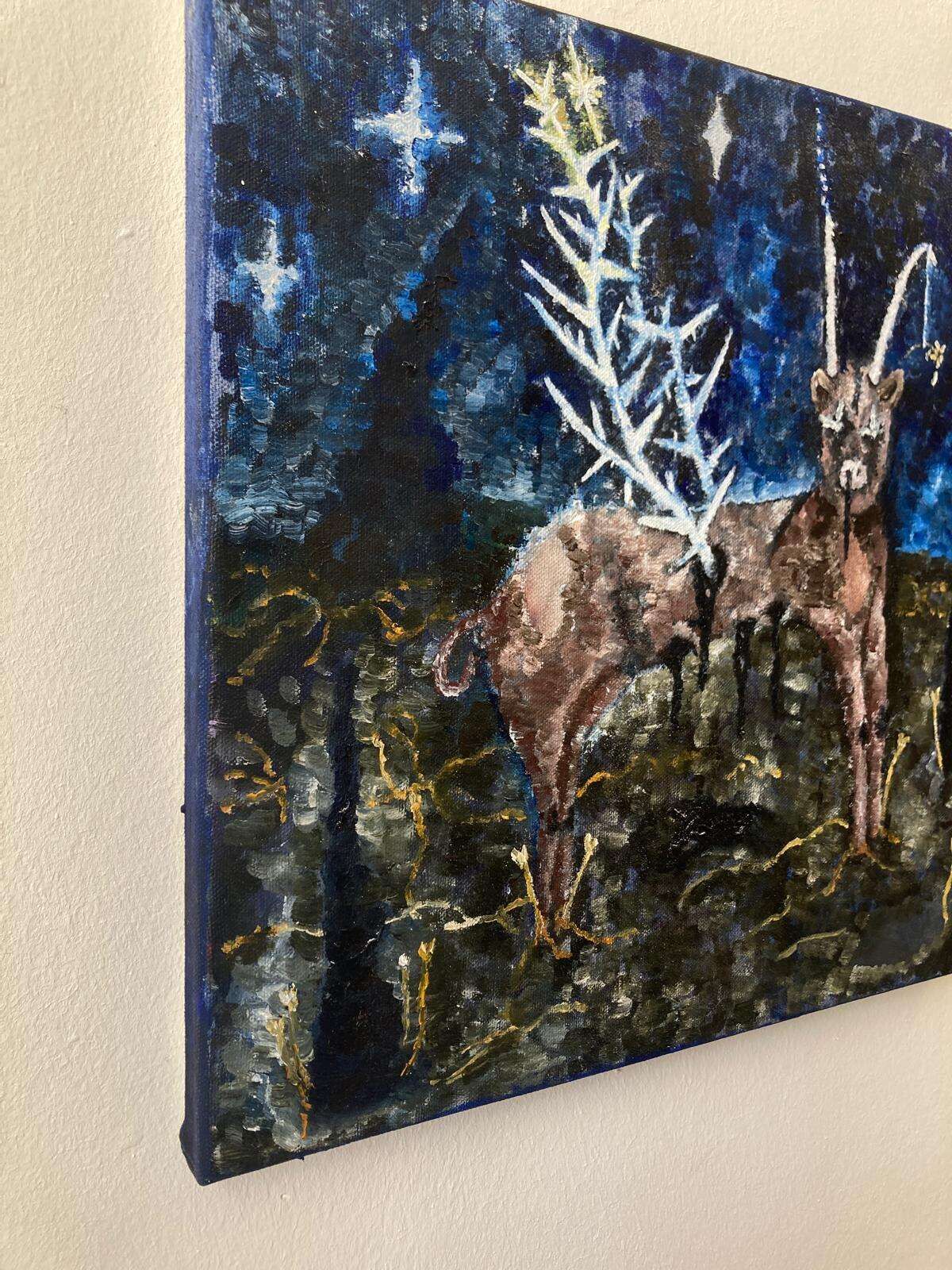 Kuh unter Sternenhimmel - Michaela Jank 4