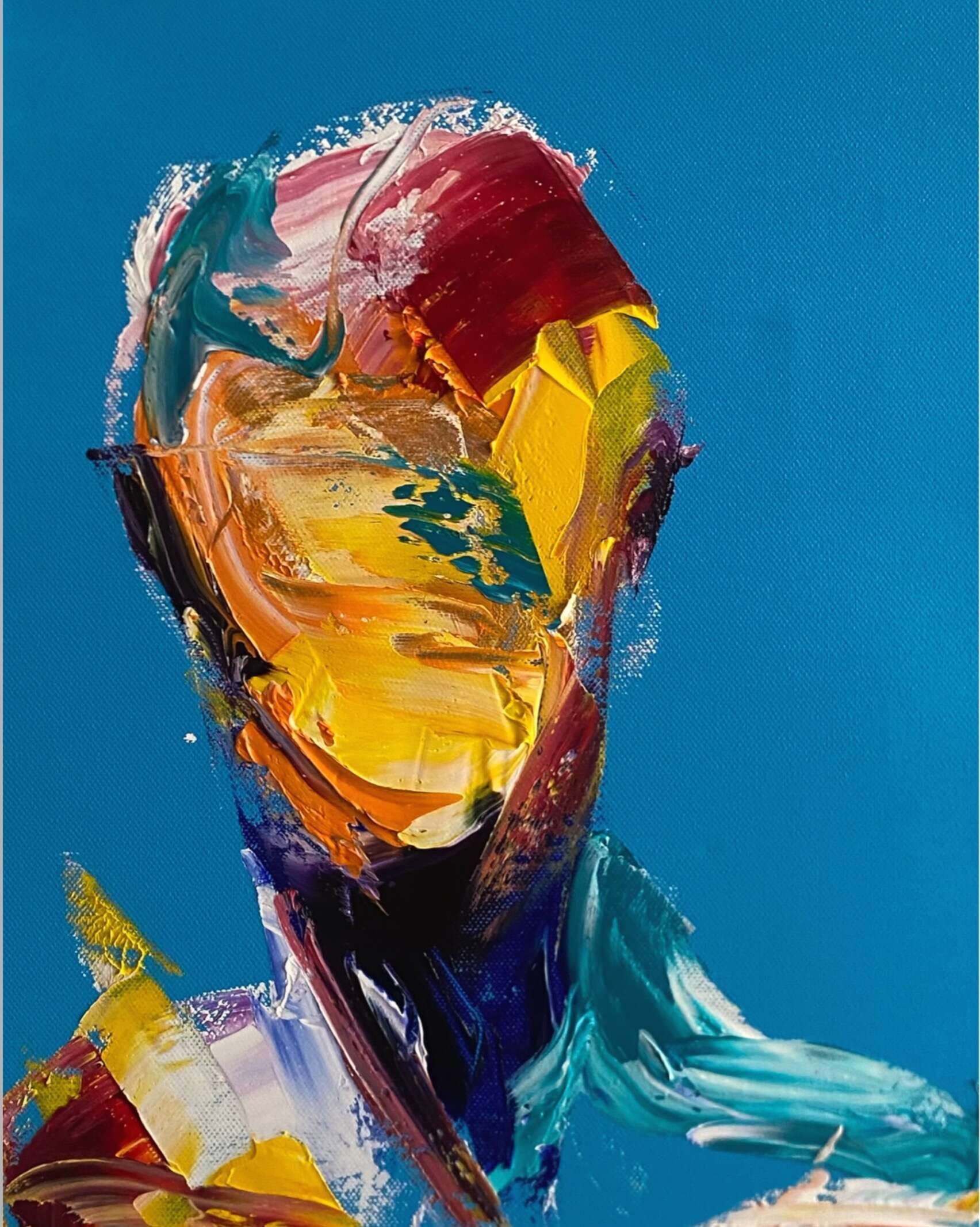 Portrait Blau 4 - Leonel Perez 1