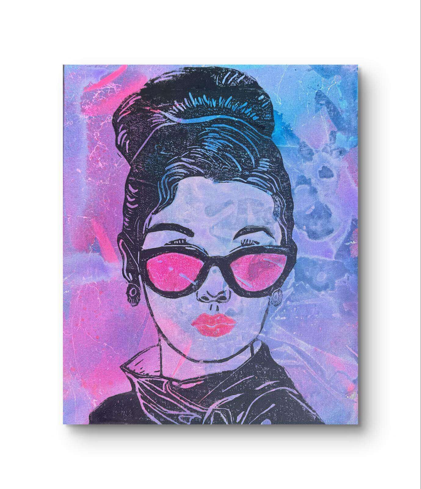 THE COOL COLOURGIRL 01 Linolschnitt - Sybille Stein THE COOL COLOURGIRL 01 Linolschnitt - Sybille Stein 2