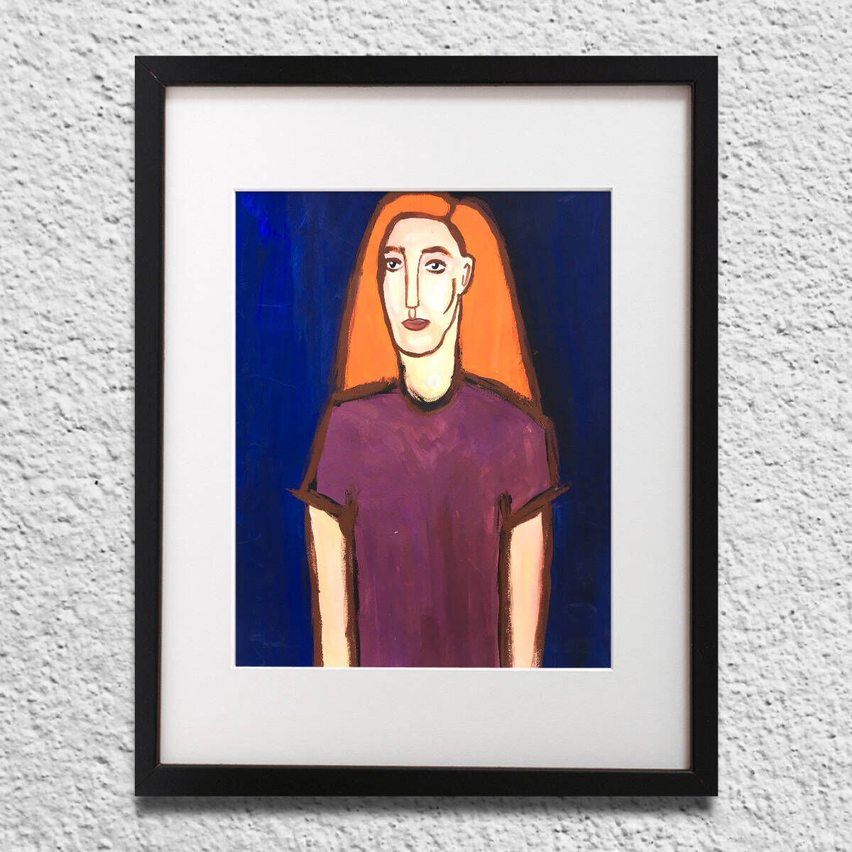 The girl with the red hair