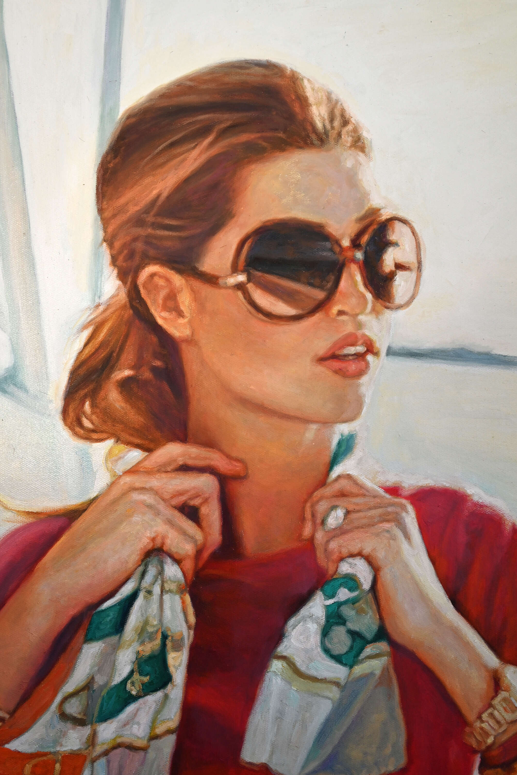 Frau mit Sonnenbrille - Christian Herzig 1