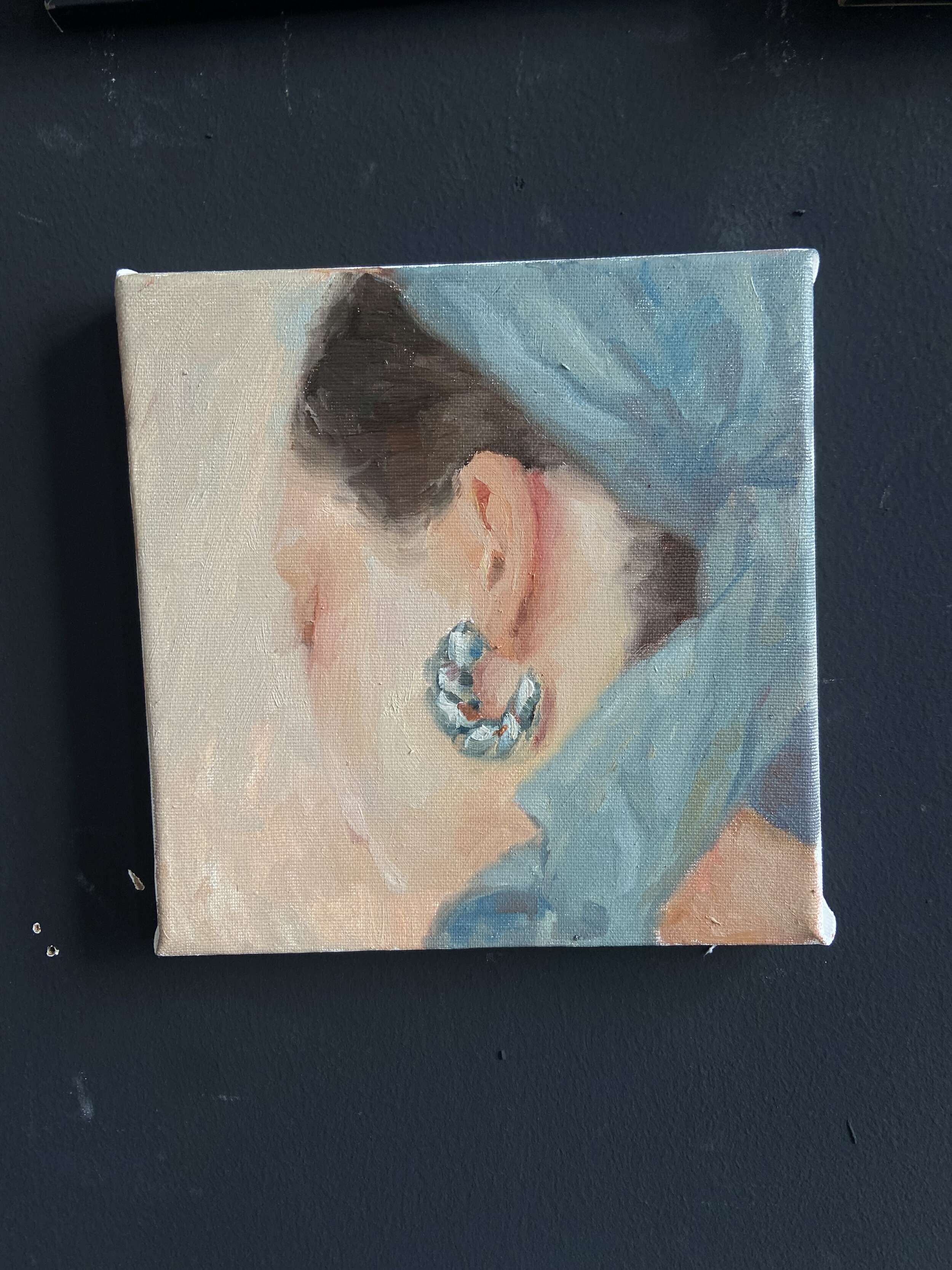 Maria mit blauem Kopftuch - Lilli Geyer 4