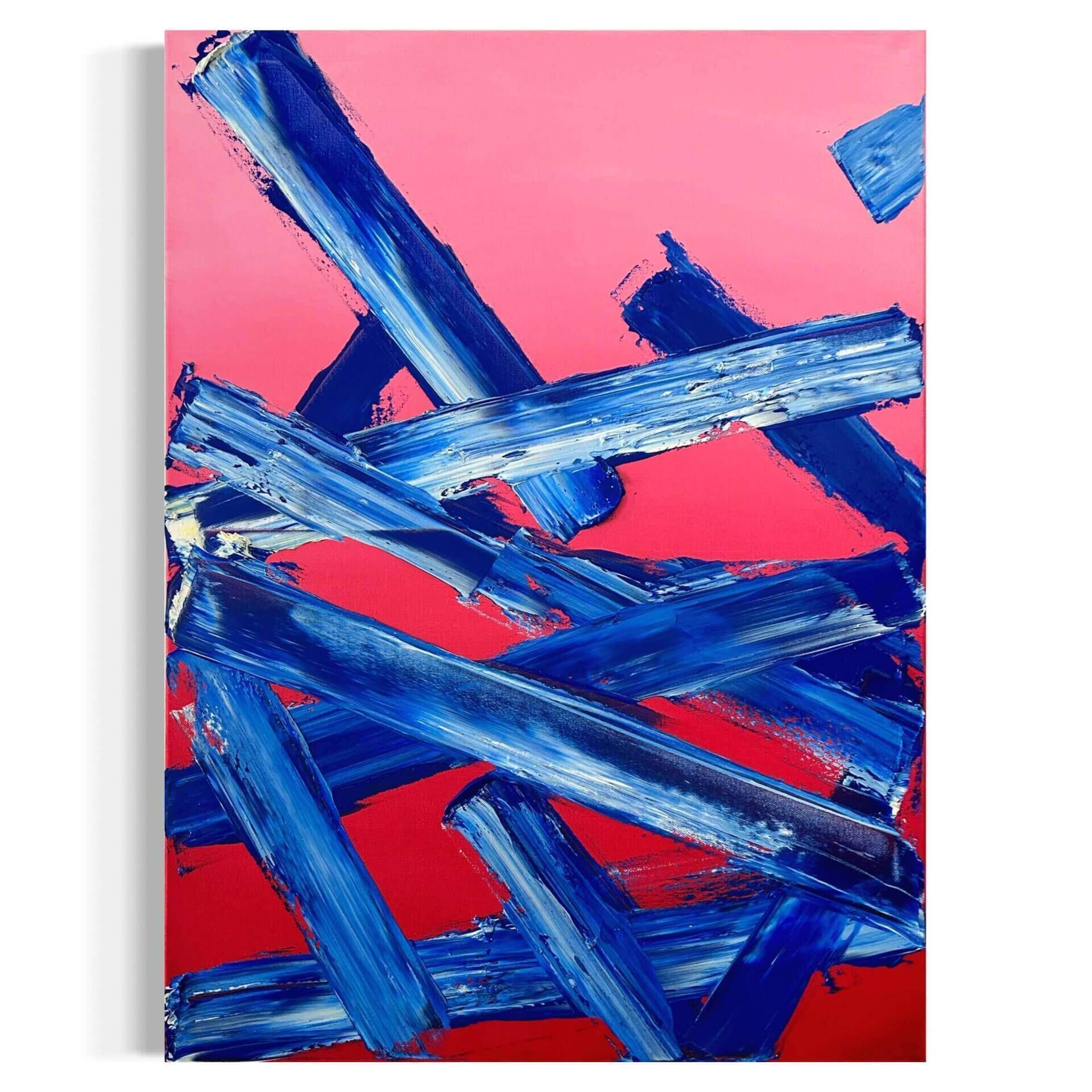 Red Blue Abstract  - Leonel Perez 1