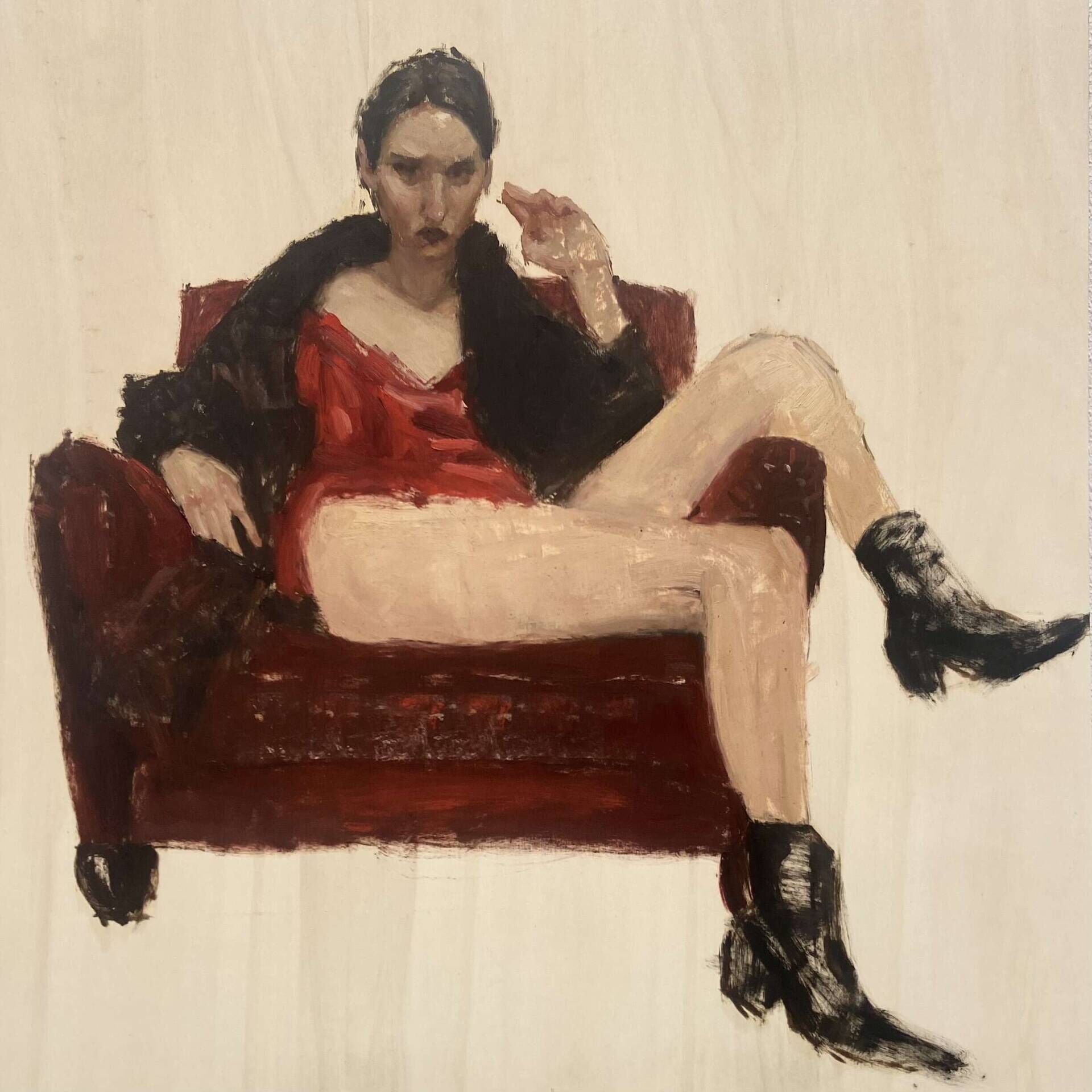 Auf dem roten Sessel - Lilli Geyer 1