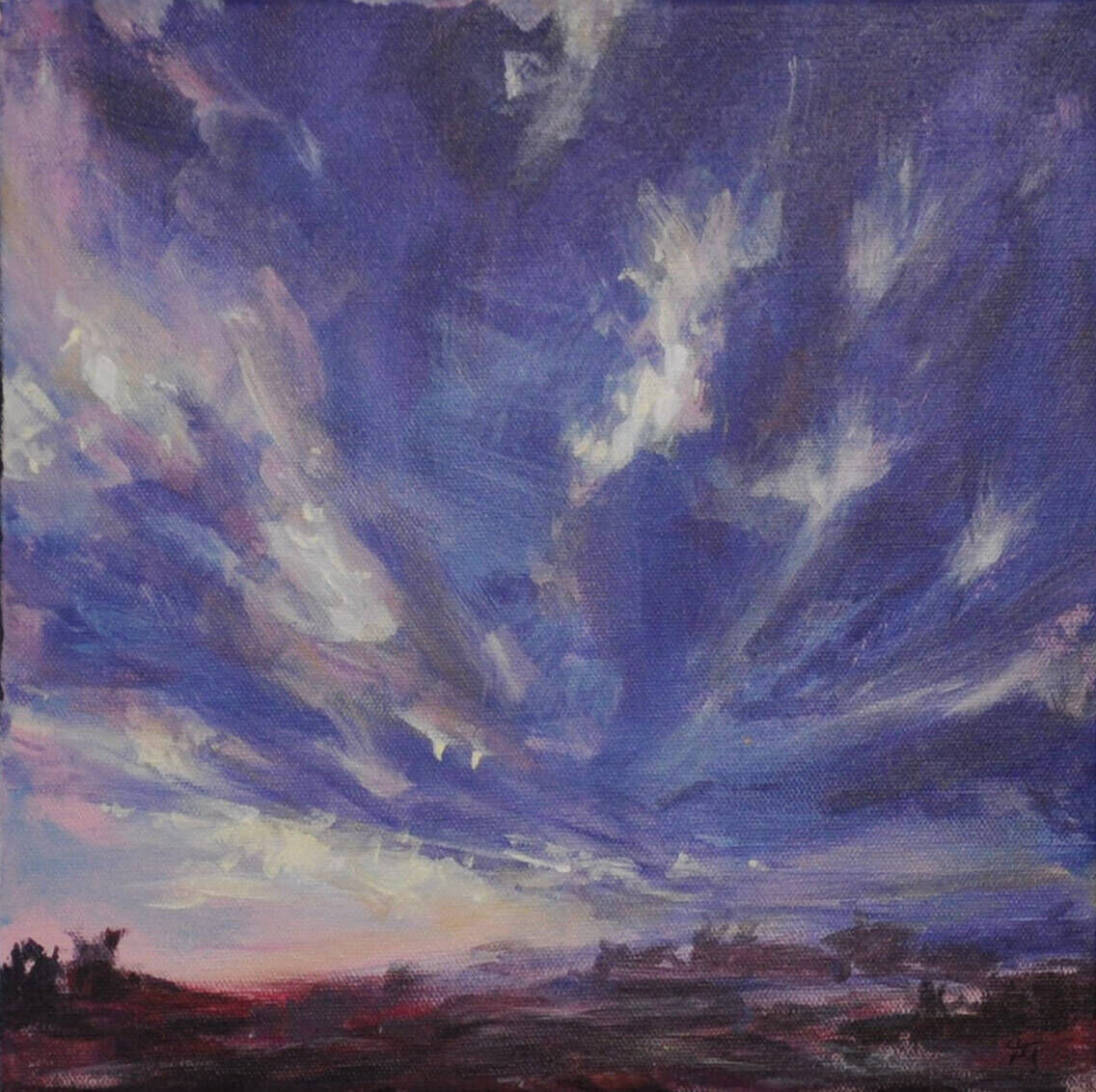 Wolkenaufbruch Violett I