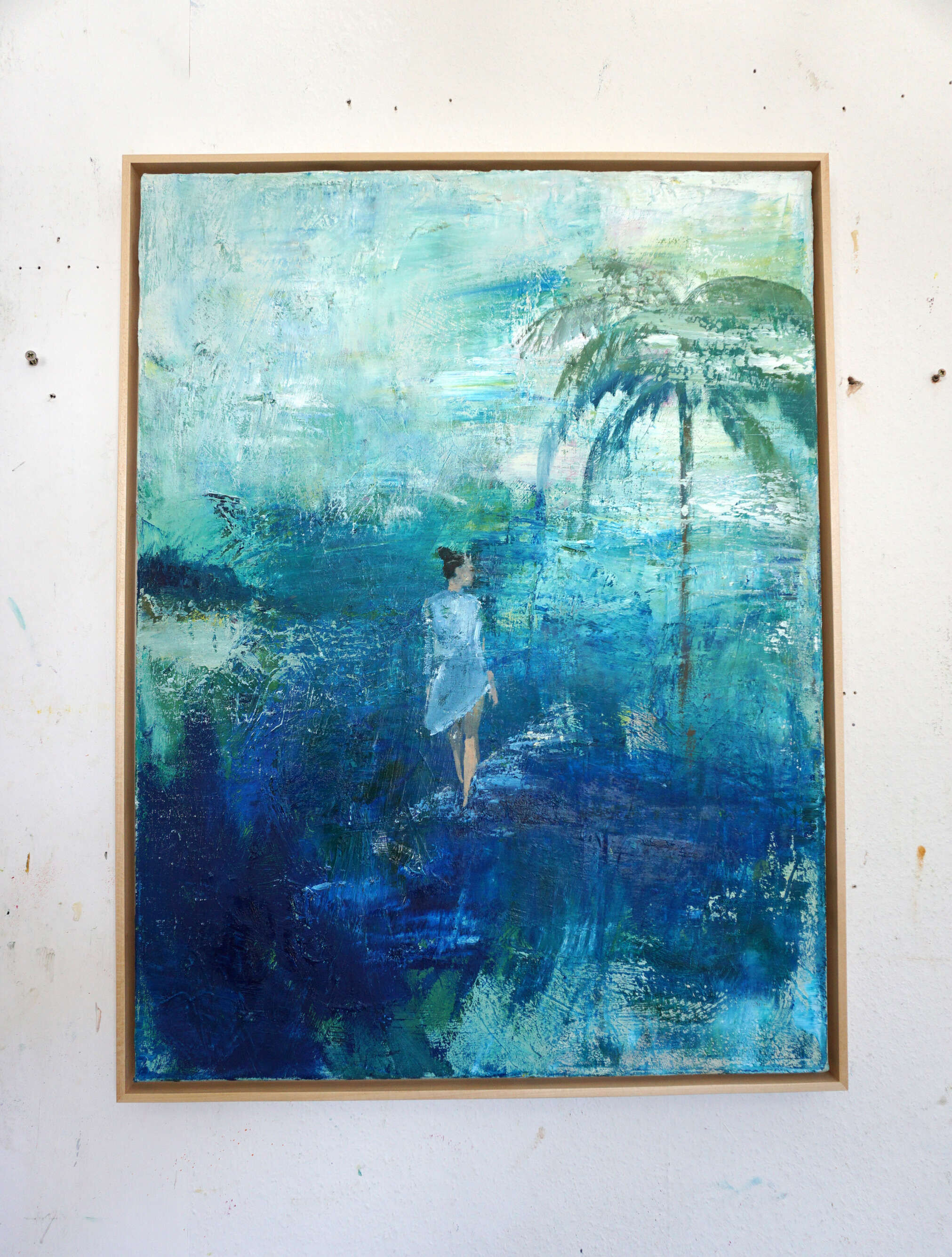 Frau mit Palme - Christian Herzig 1