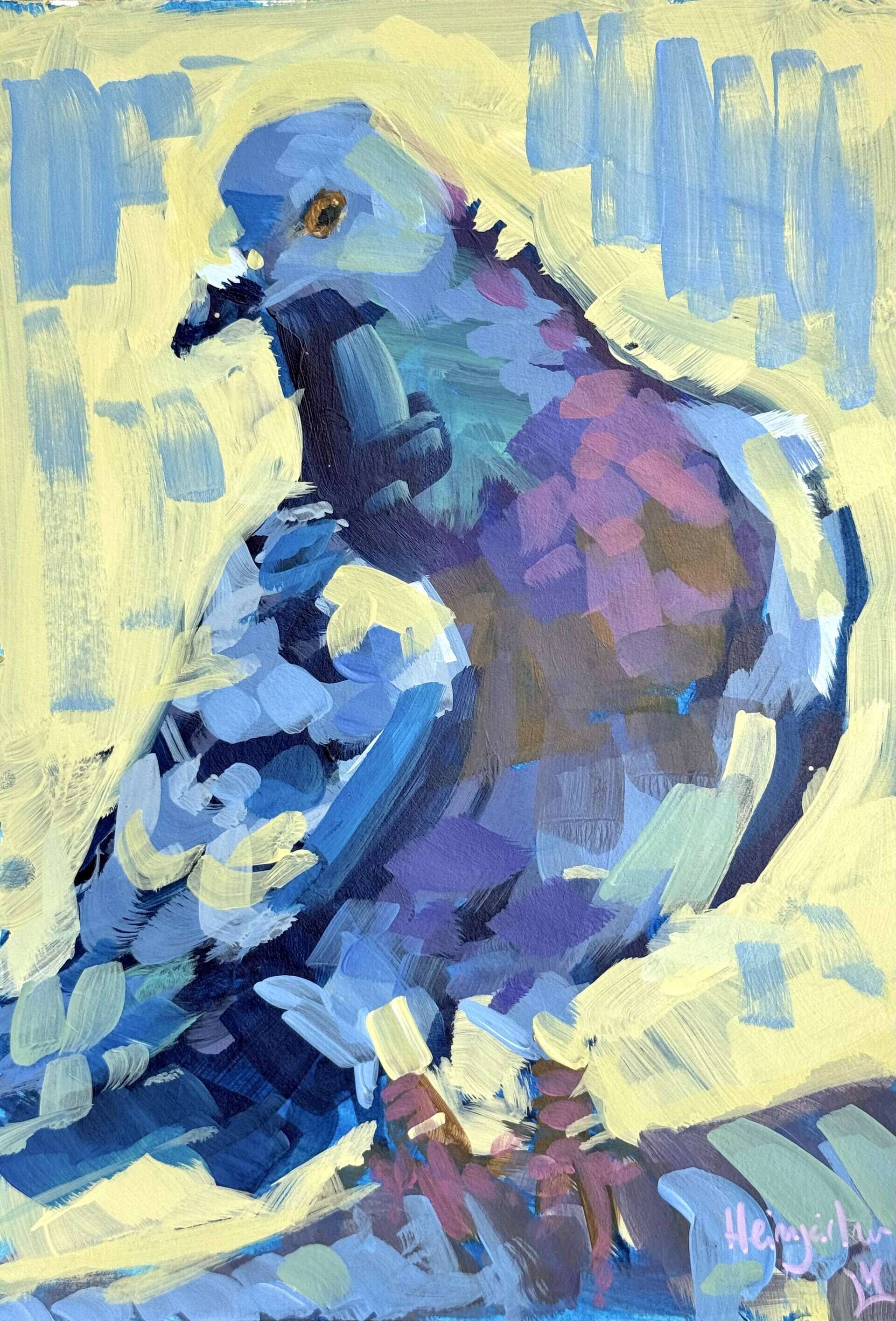 Taube in bunt - Daniel Heimgärtner 1