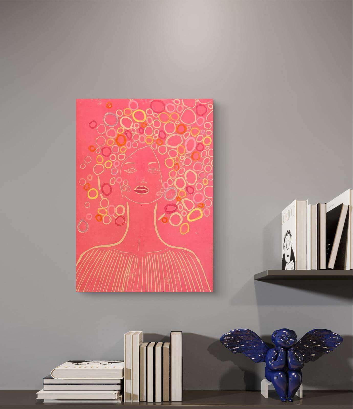 LILITH Pink Linolschnitt - Sybille Stein LILITH Pink Linolschnitt - Sybille Stein 5