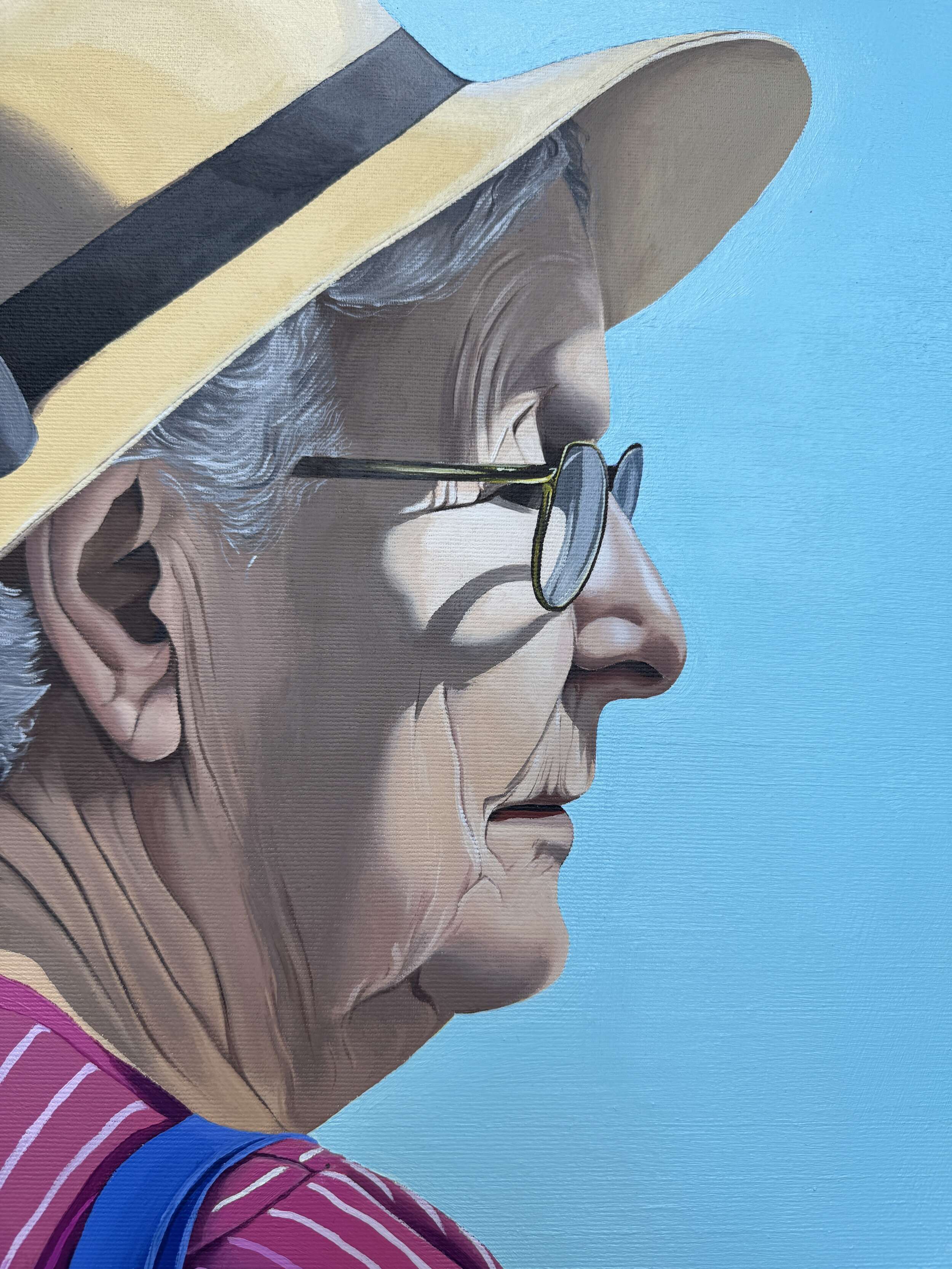 Dame in pink gestreiftem Oberteil - Julia Oleinicenko 4