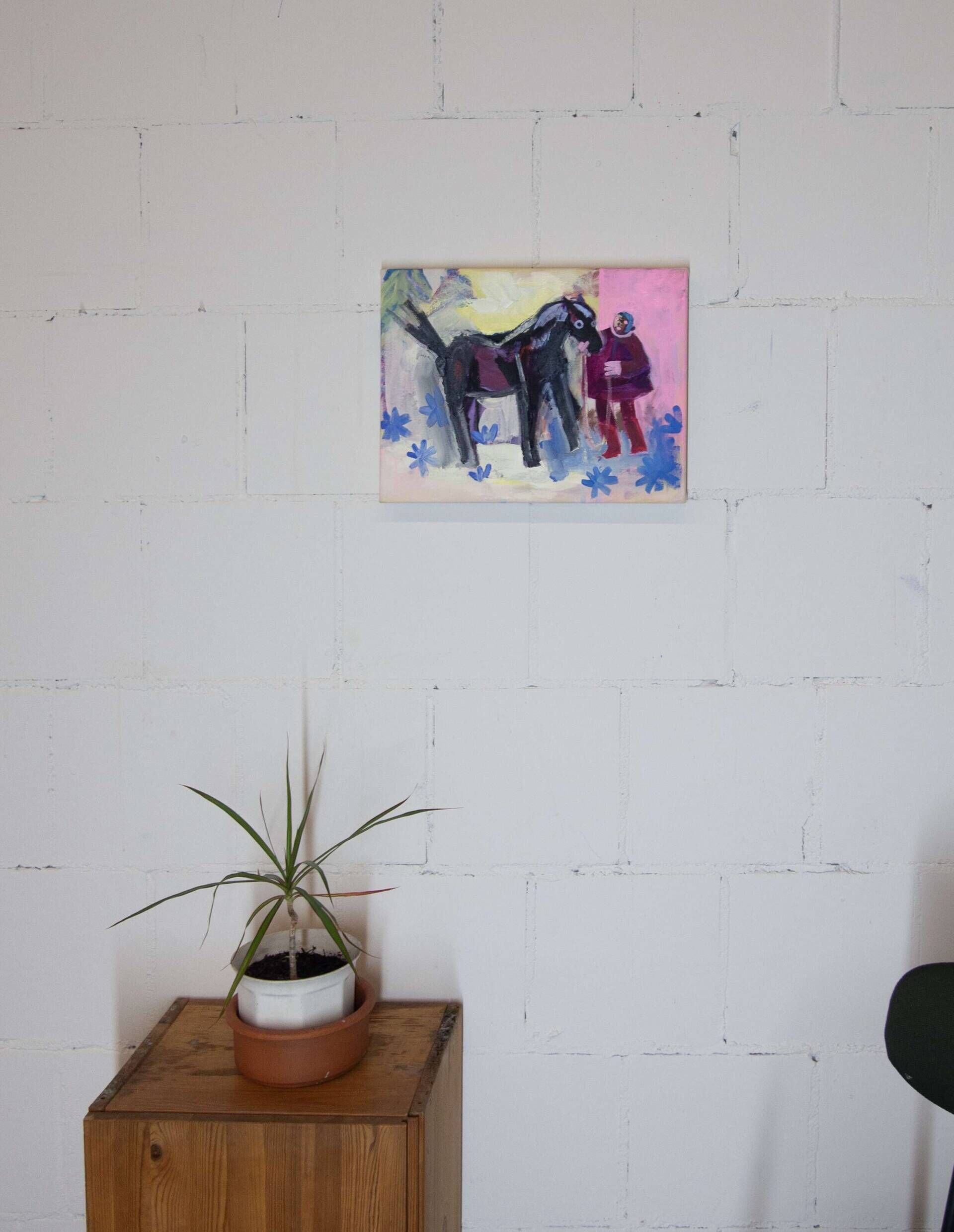 Horse and Flowers - Charlotte Genser 1