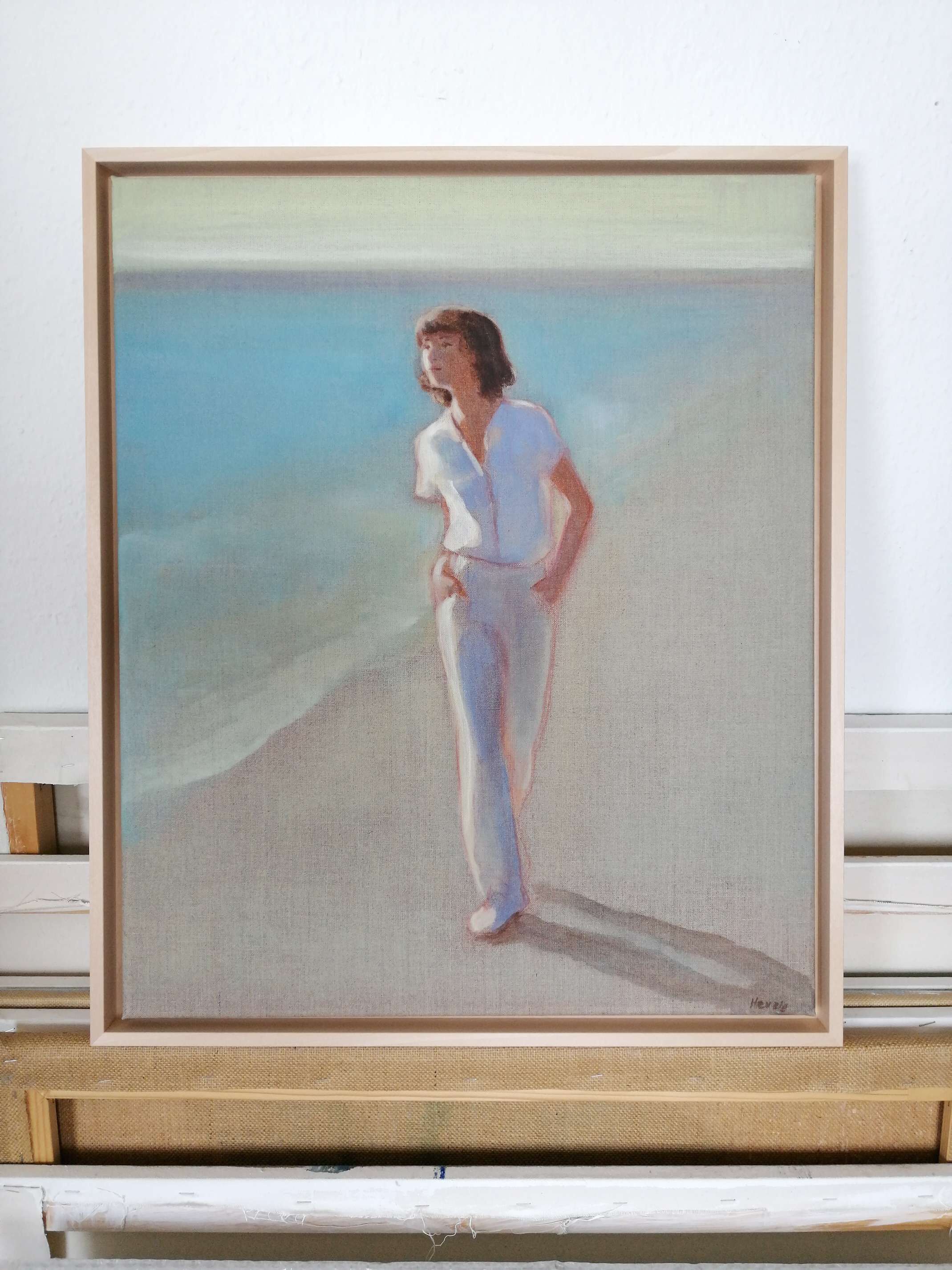 Frau am Strand - Christian Herzig 1
