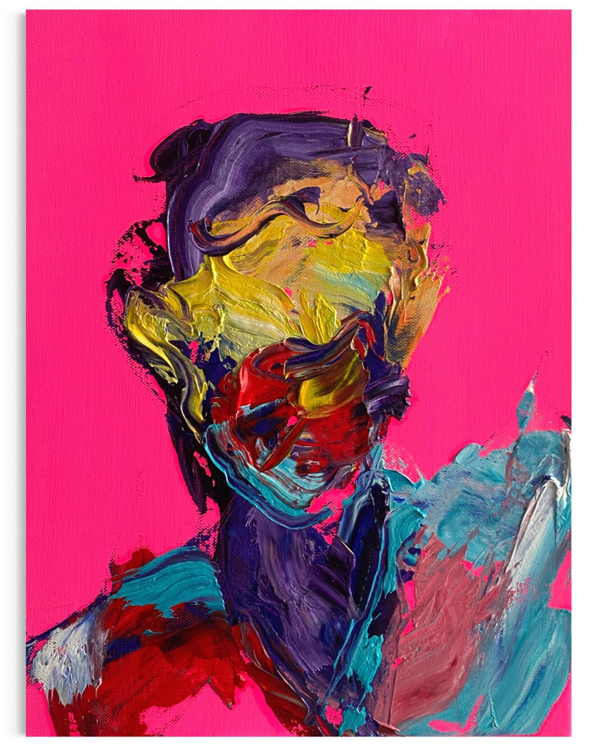 Selbstportrait Pink I - Leonel Perez 1