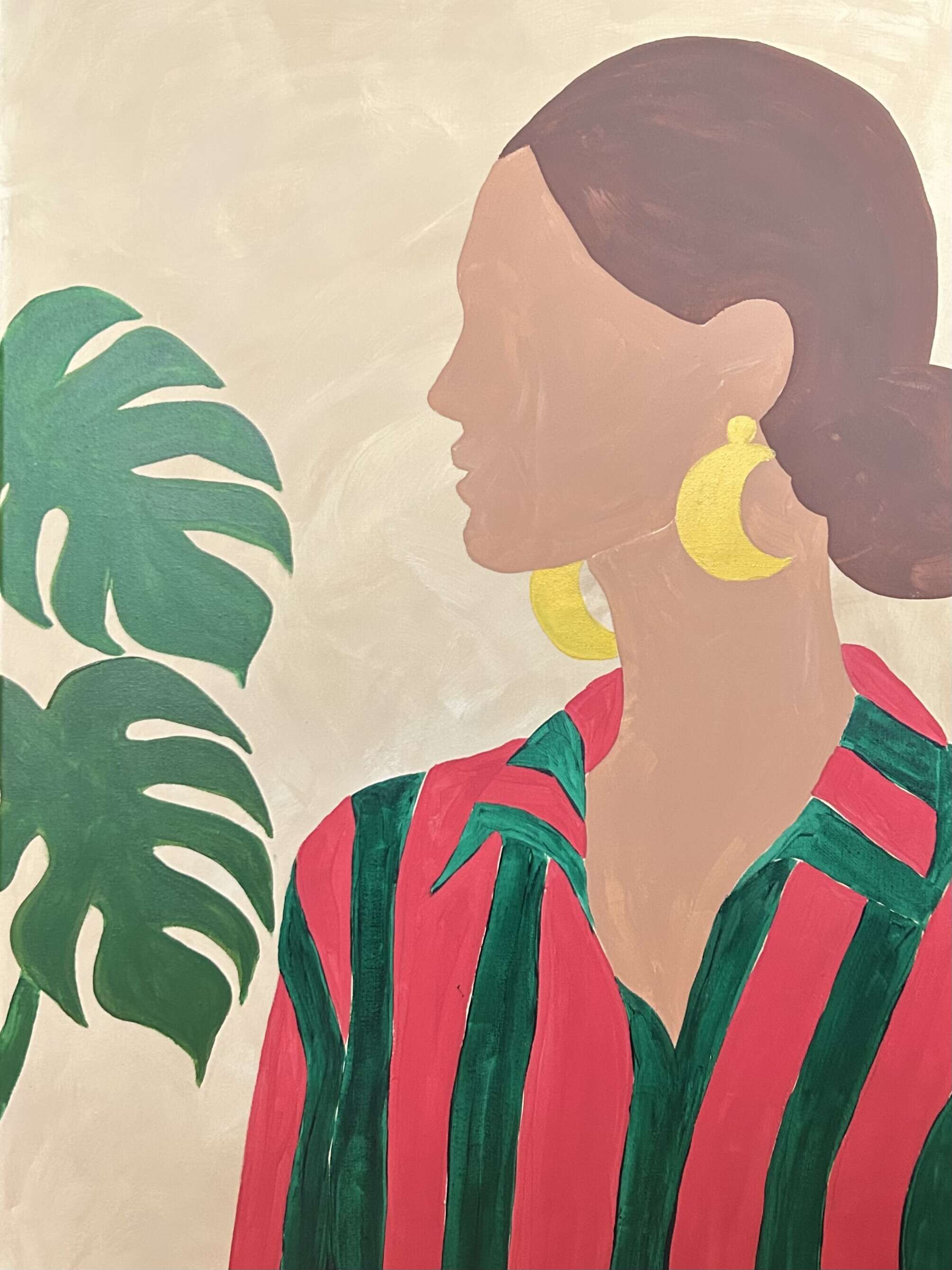 Figur mit Fensterblatt  - Ana Carmona Hernandez 1